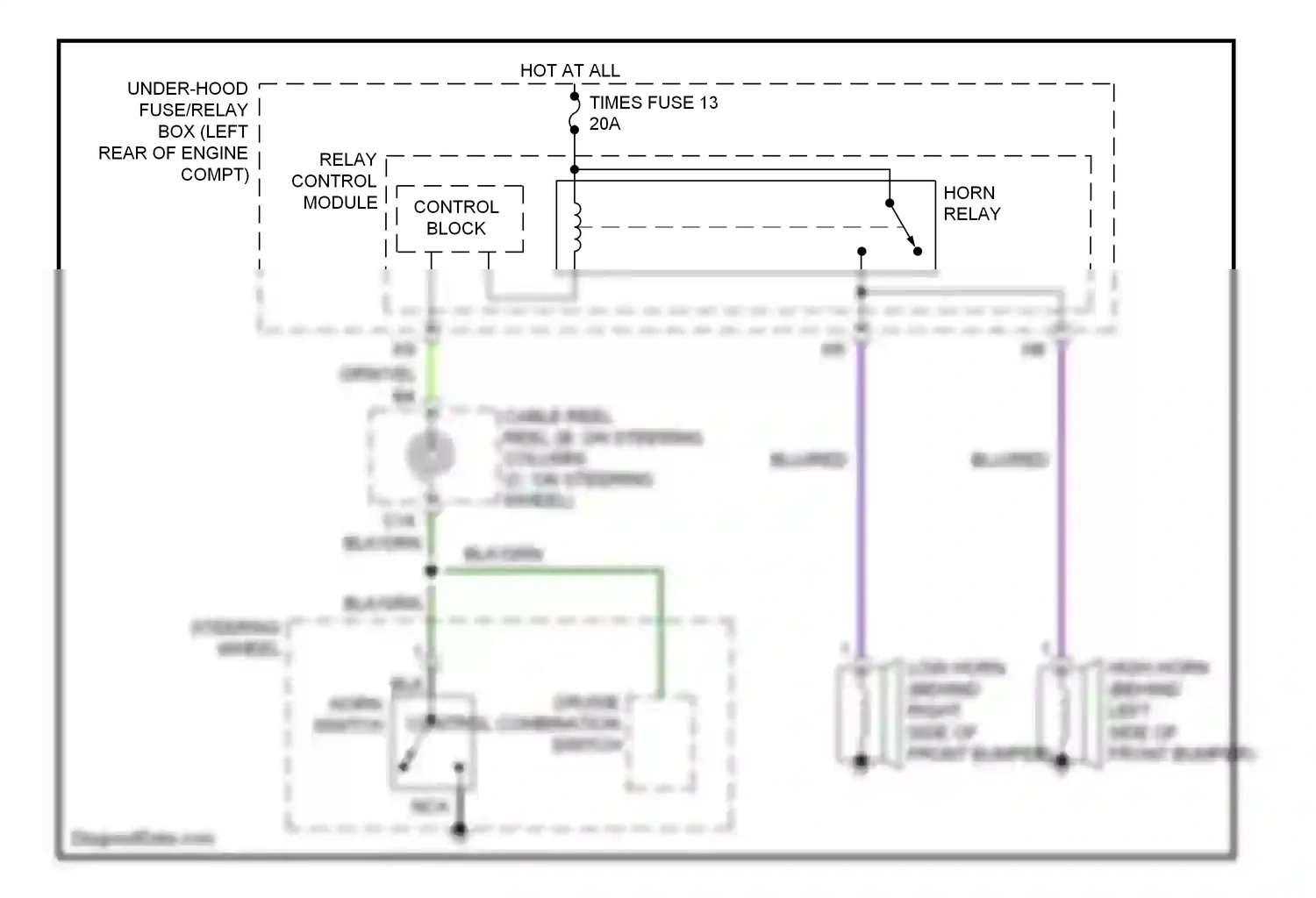 Wiring diagram relay control module for Acura TL III facelift (2006-2008) (8 of 14)