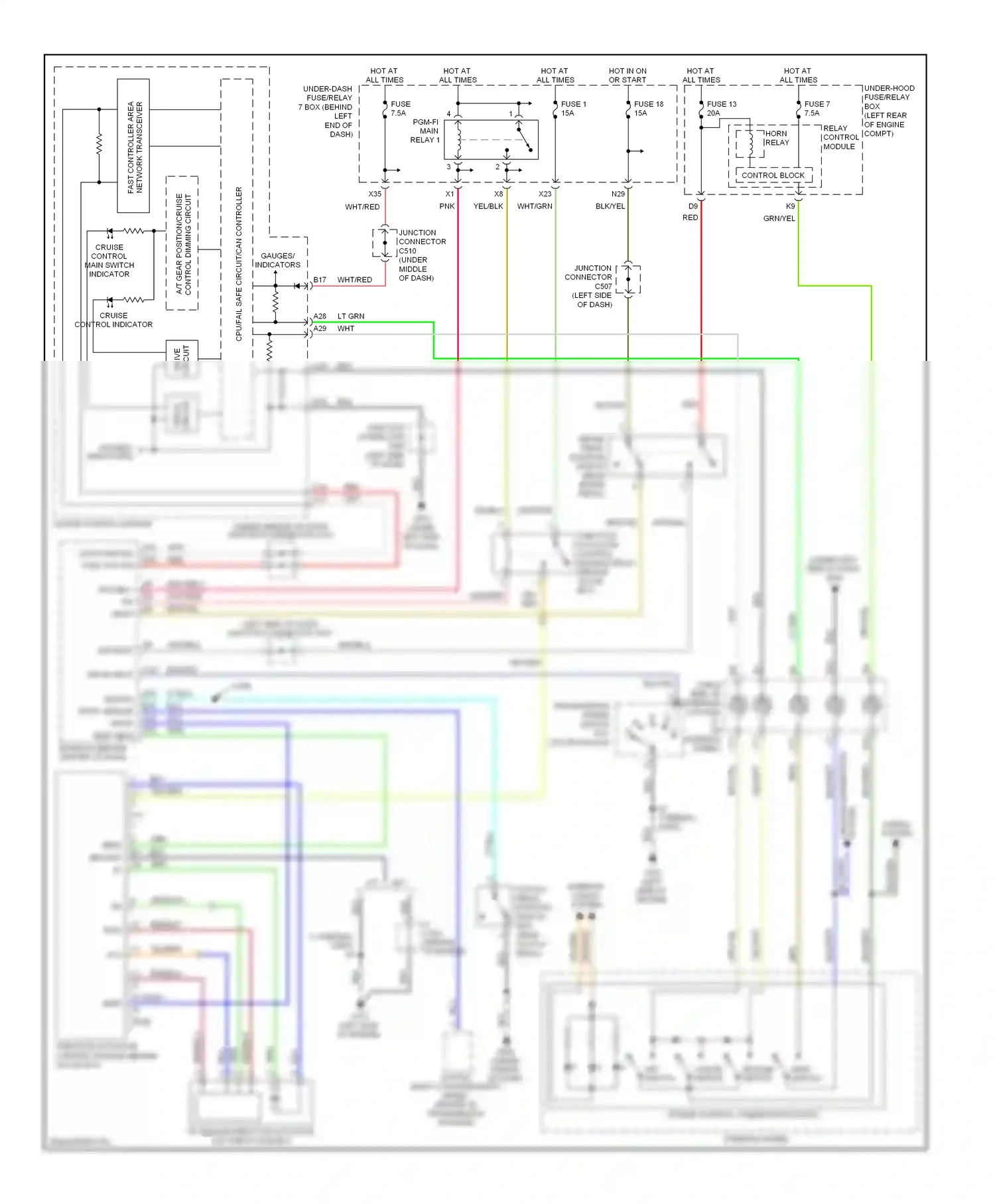 Wiring diagram switch input sensor input sedf sefd for Acura TL III facelift (2006-2008) (1 of 1)