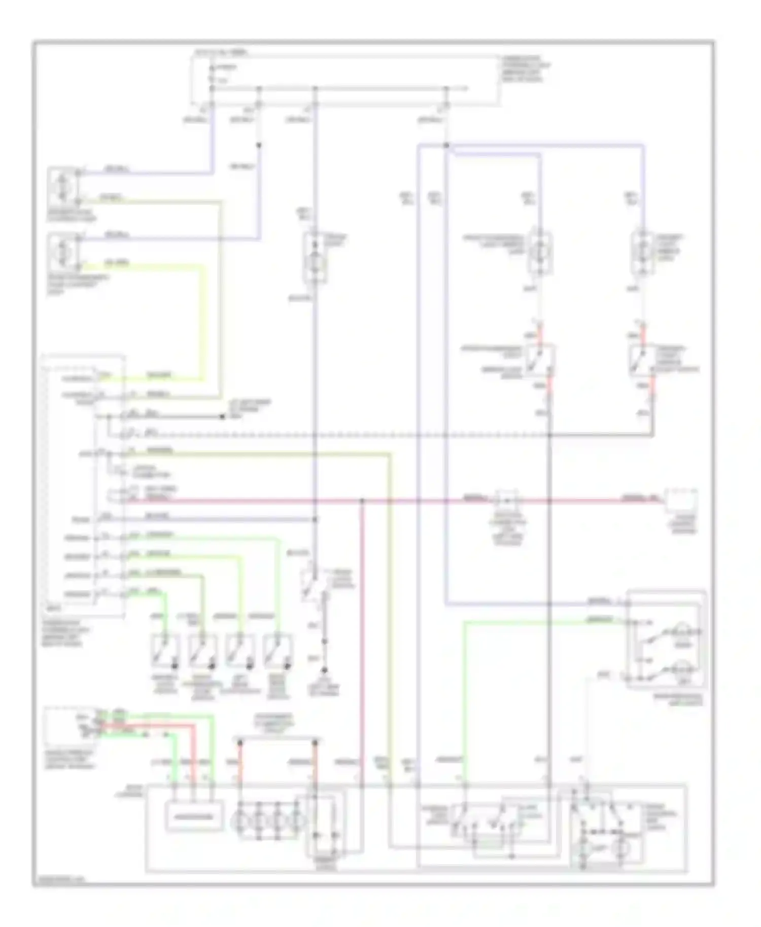 TL Acura III (2003-2006): Courtesy lamps circuit