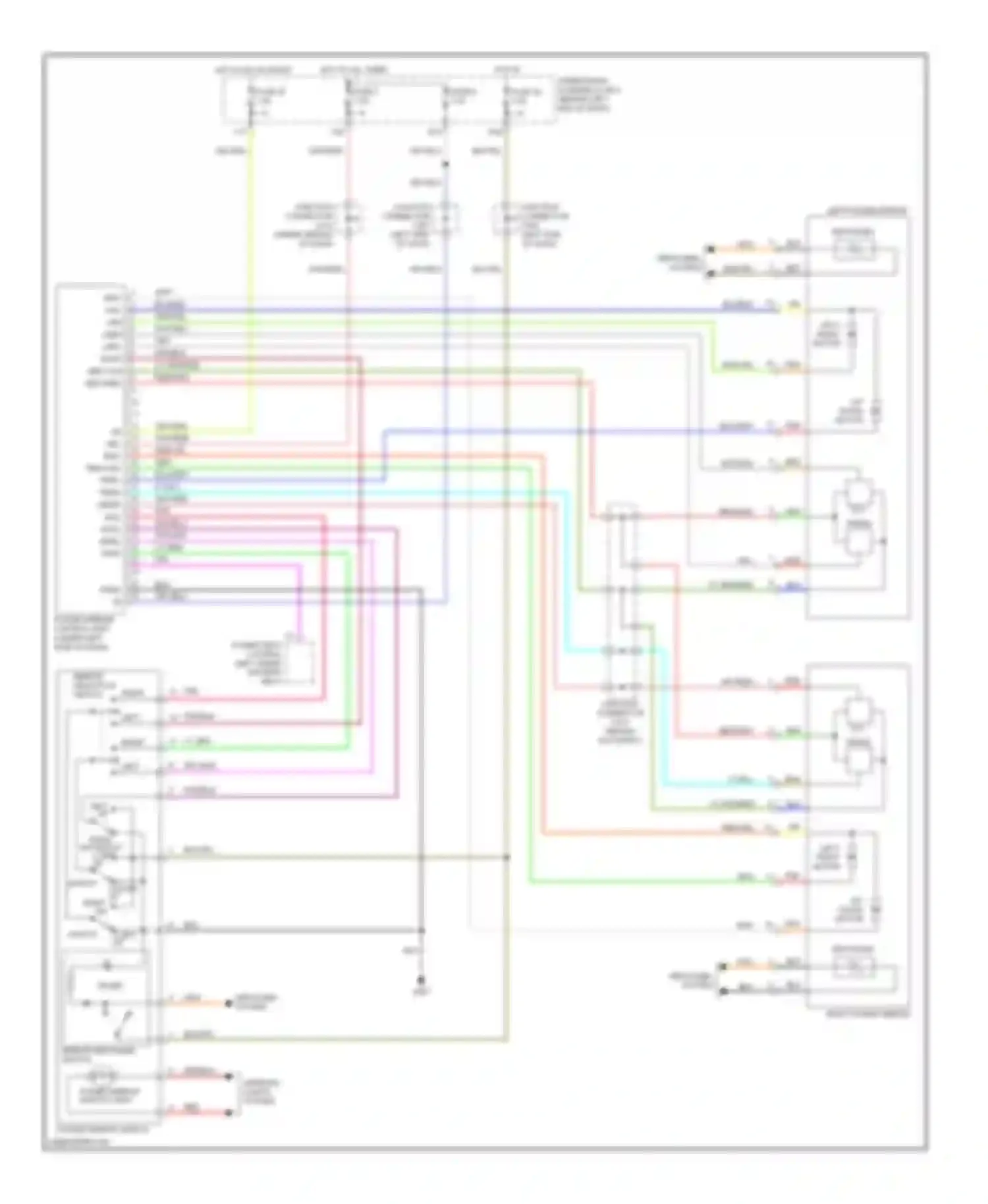 TL Acura III (2003-2006): Memory mirrors circuit