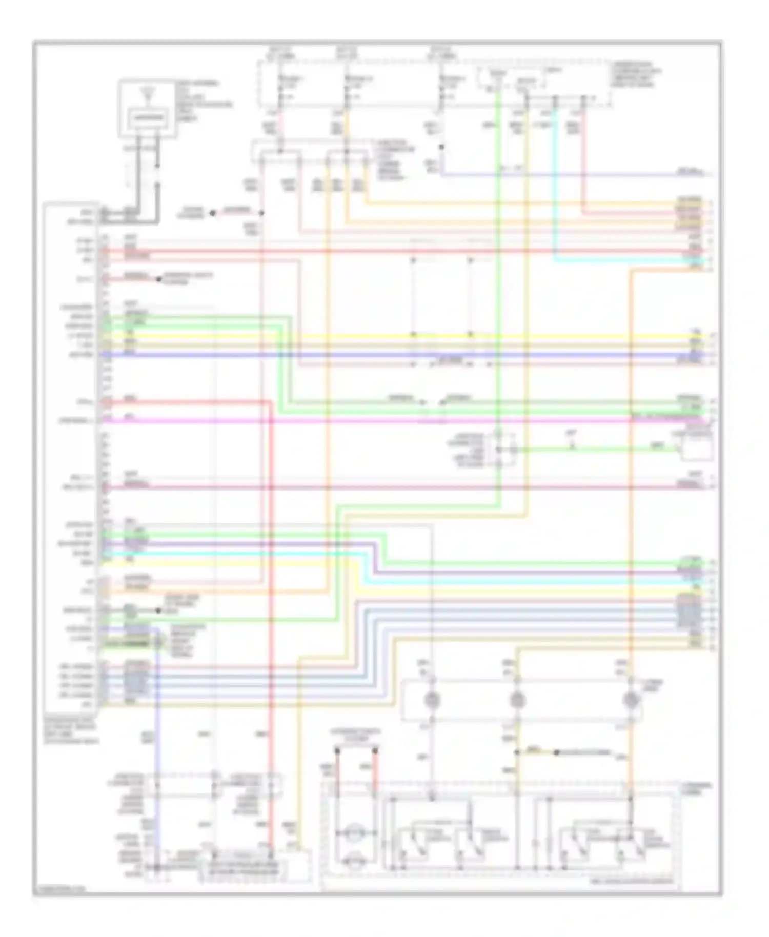TL Acura III (2003-2006): Navigation circuit (1 of 2)