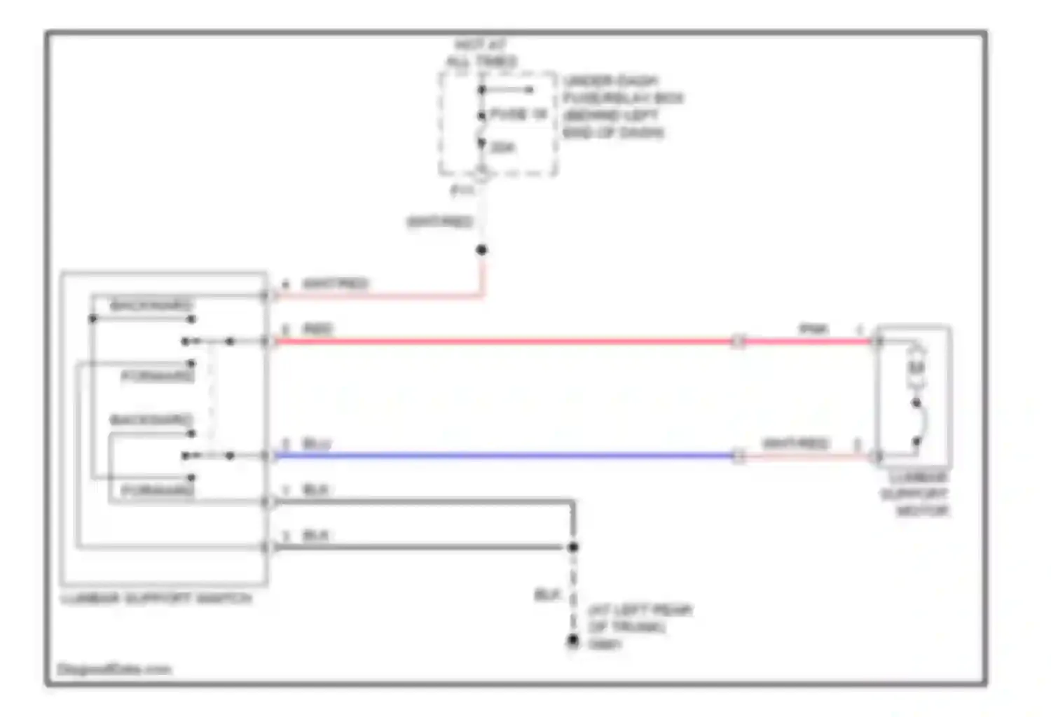 TL Acura III (2003-2006): Driver"s lumbar circuit