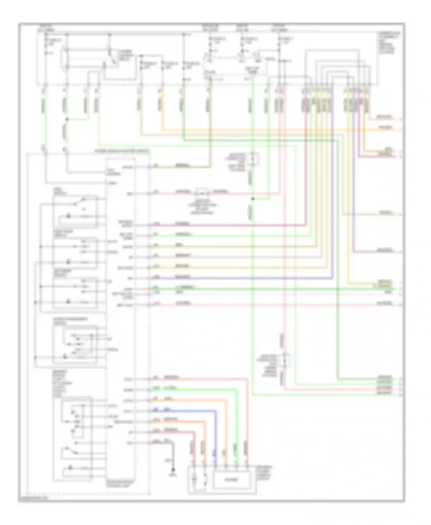 TL Acura III (2003-2006): Power windows circuit (1 of 2)