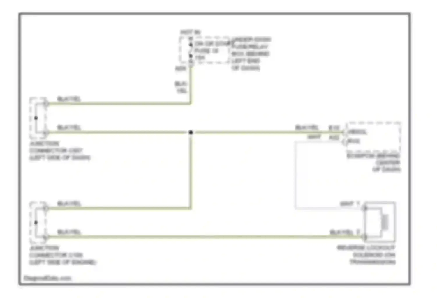 TL Acura III (2003-2006): Reverse lockout circuit