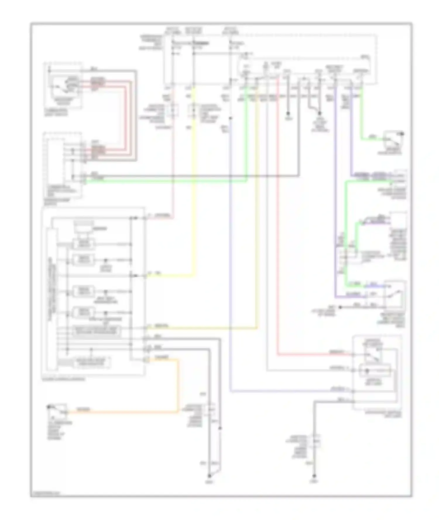 TL Acura III (2003-2006): Warning systems circuit
