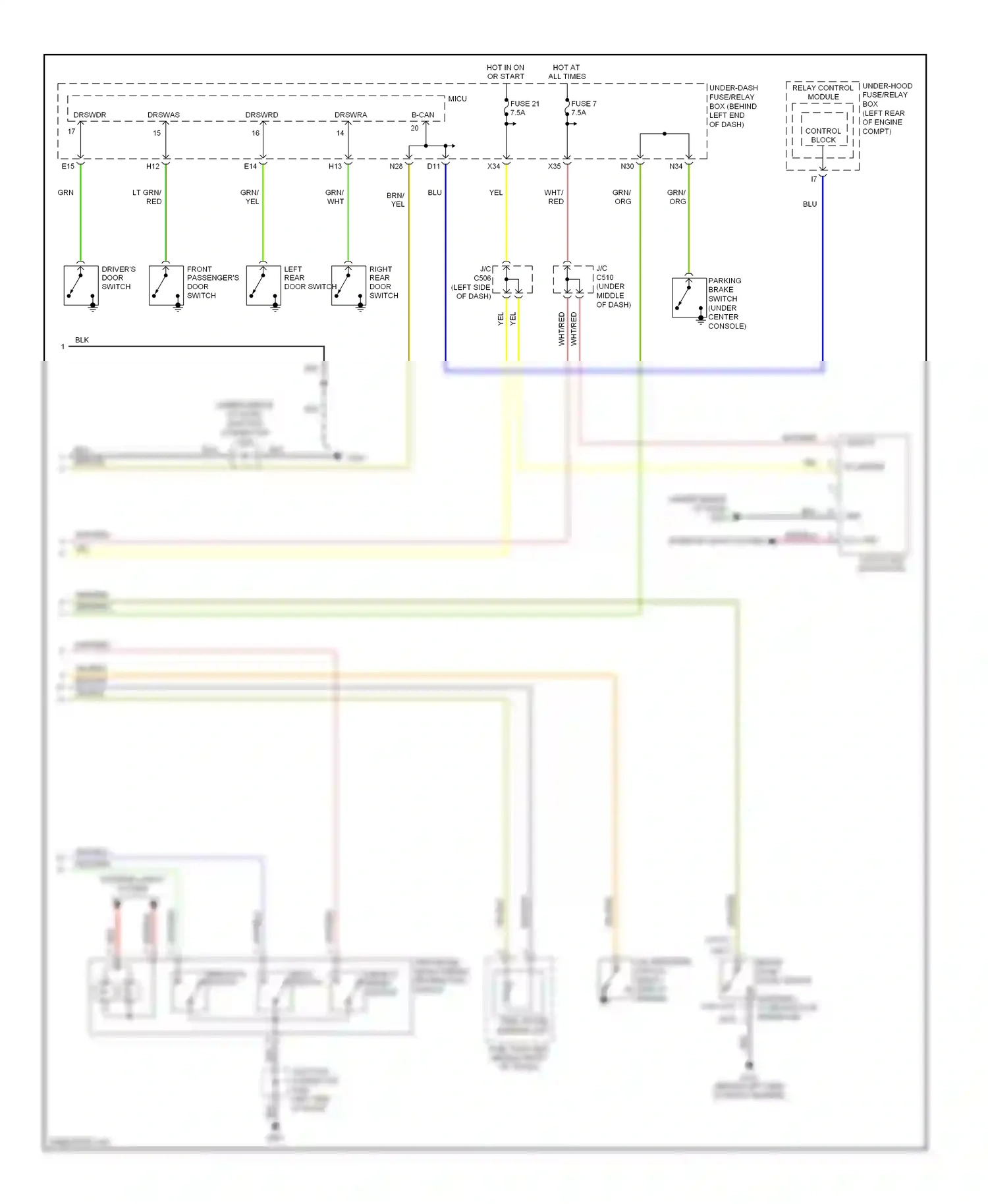 Wiring diagram blu for Acura TL III (2003-2006) (25 of 47)
