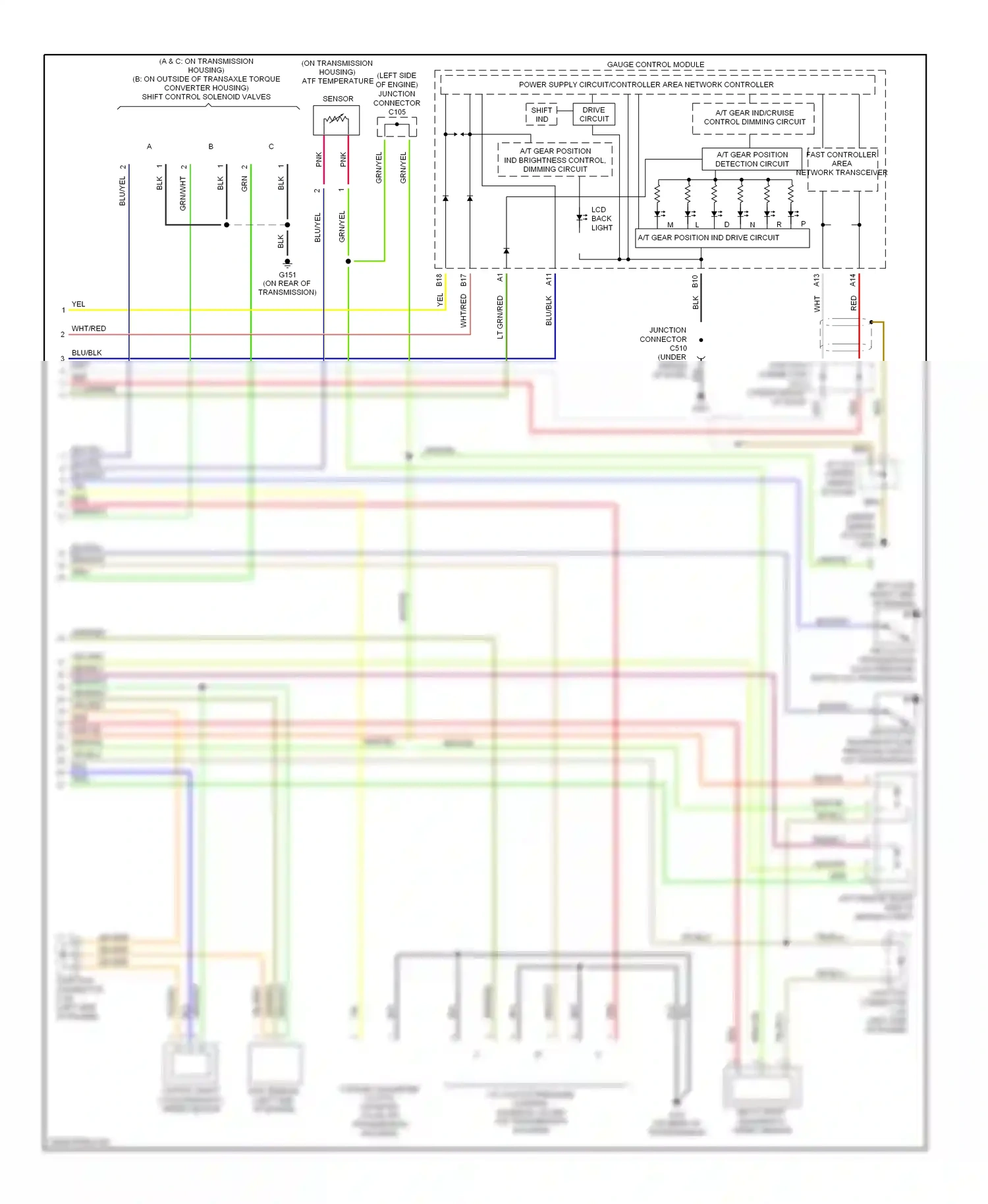 Wiring diagram blu for Acura TL III (2003-2006) (42 of 47)