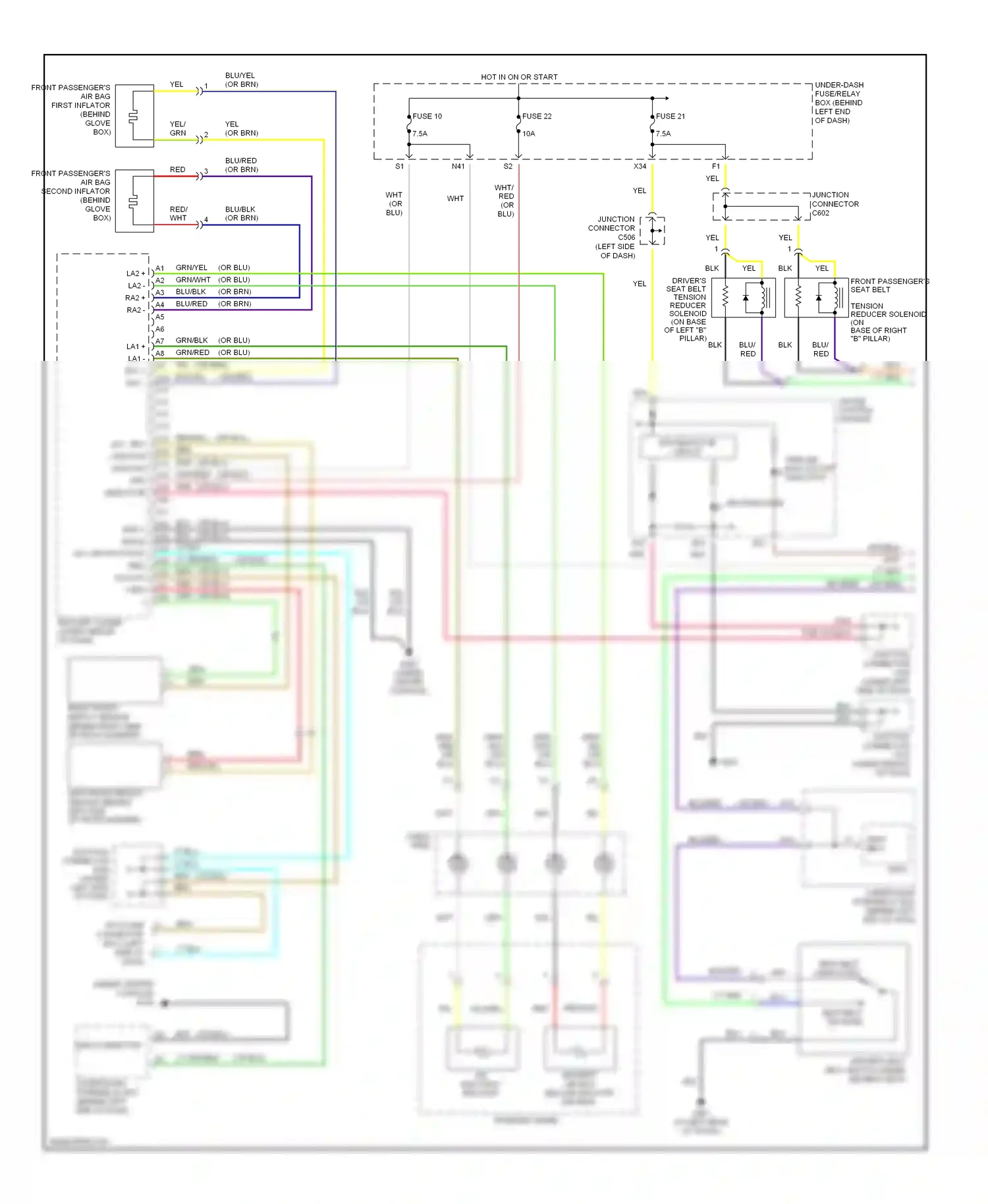Wiring diagram blu for Acura TL III (2003-2006) (44 of 47)