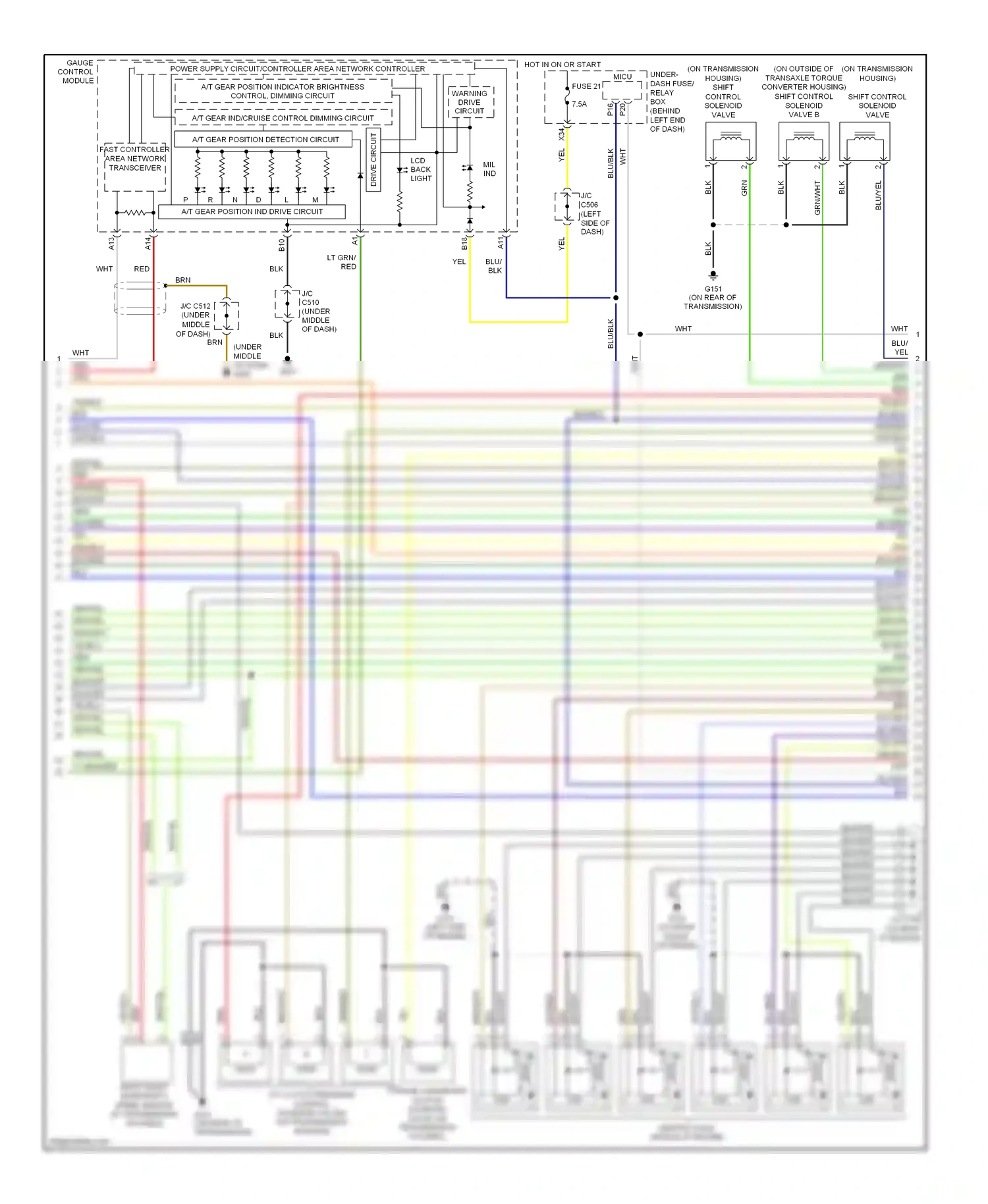 Wiring diagram blu for Acura TL III (2003-2006) (19 of 47)