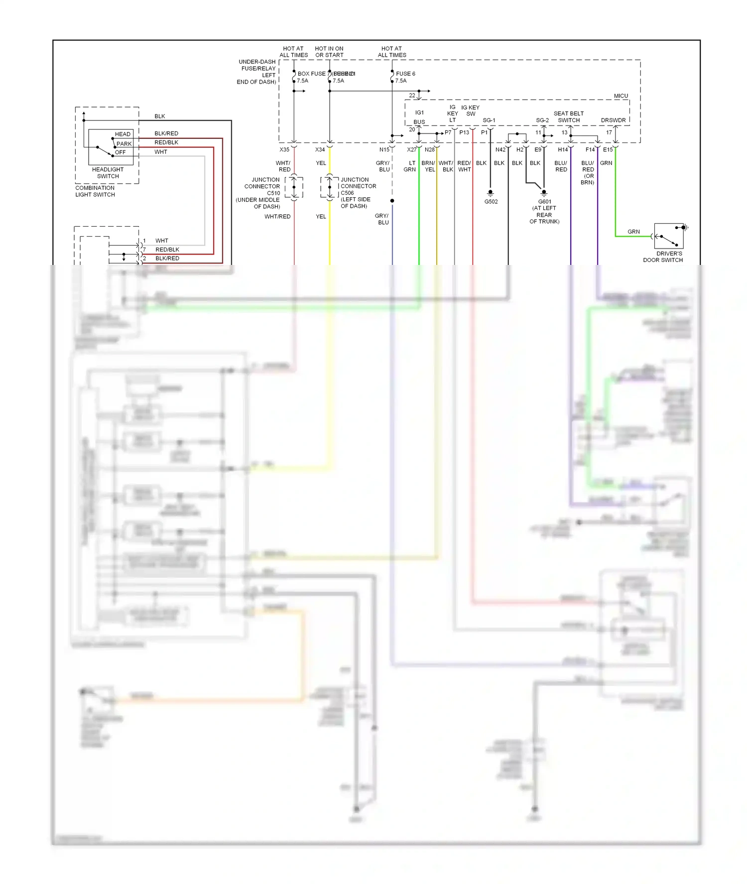 Wiring diagram body controller area network transceiver for Acura TL III (2003-2006) (5 of 5)