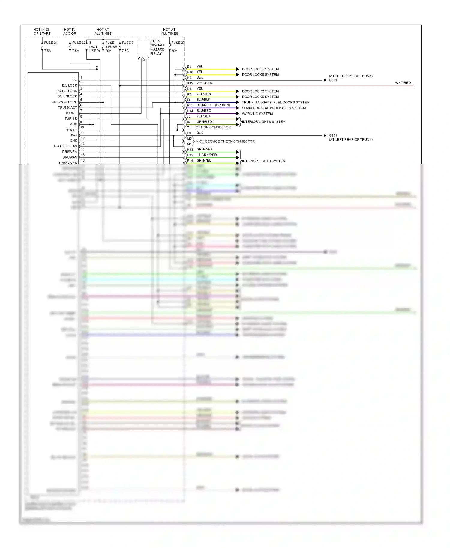 Wiring diagram computer data lines system for Acura TL III (2003-2006) (2 of 4)