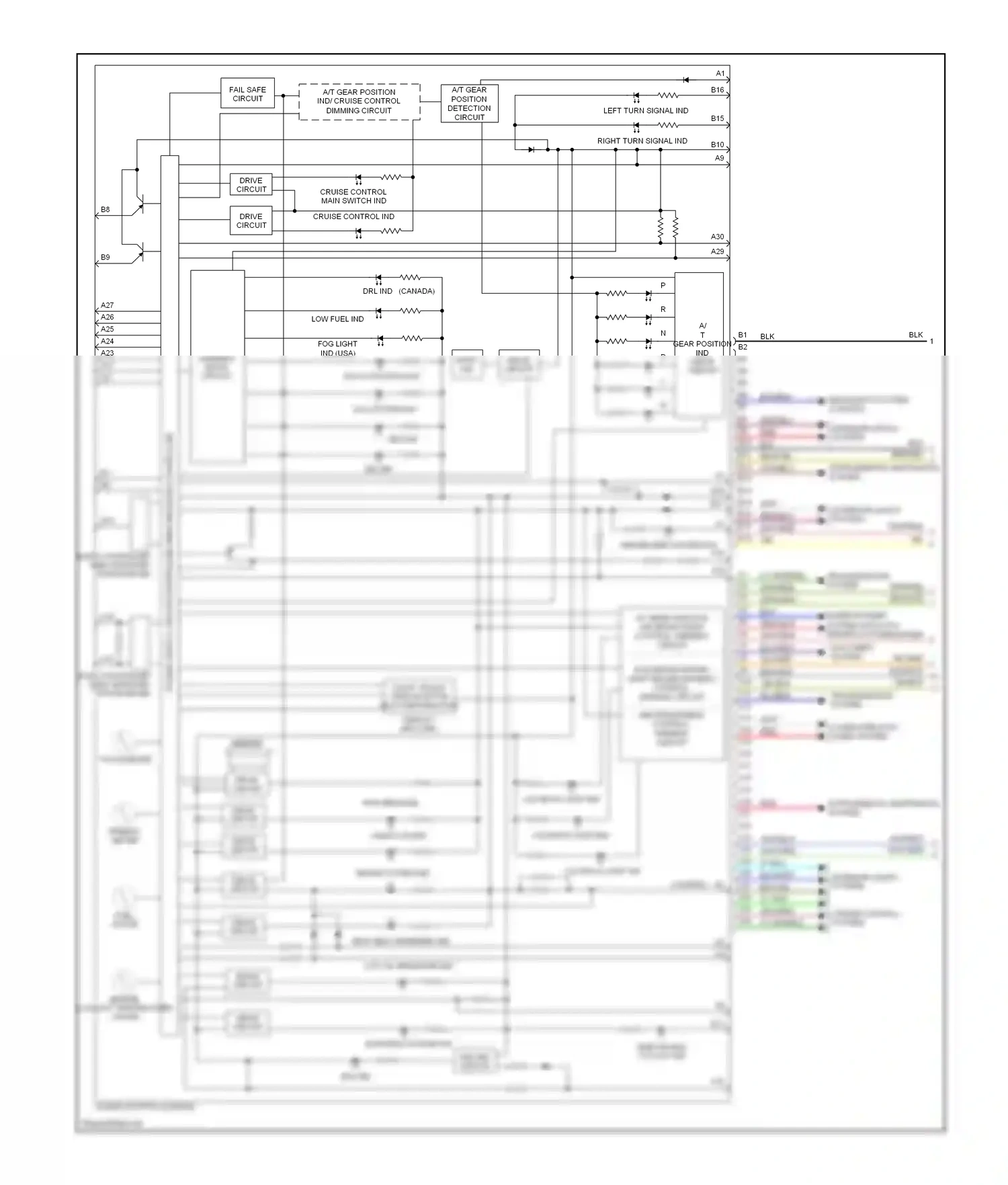 Wiring diagram cruise control system for Acura TL III (2003-2006) (1 of 2)