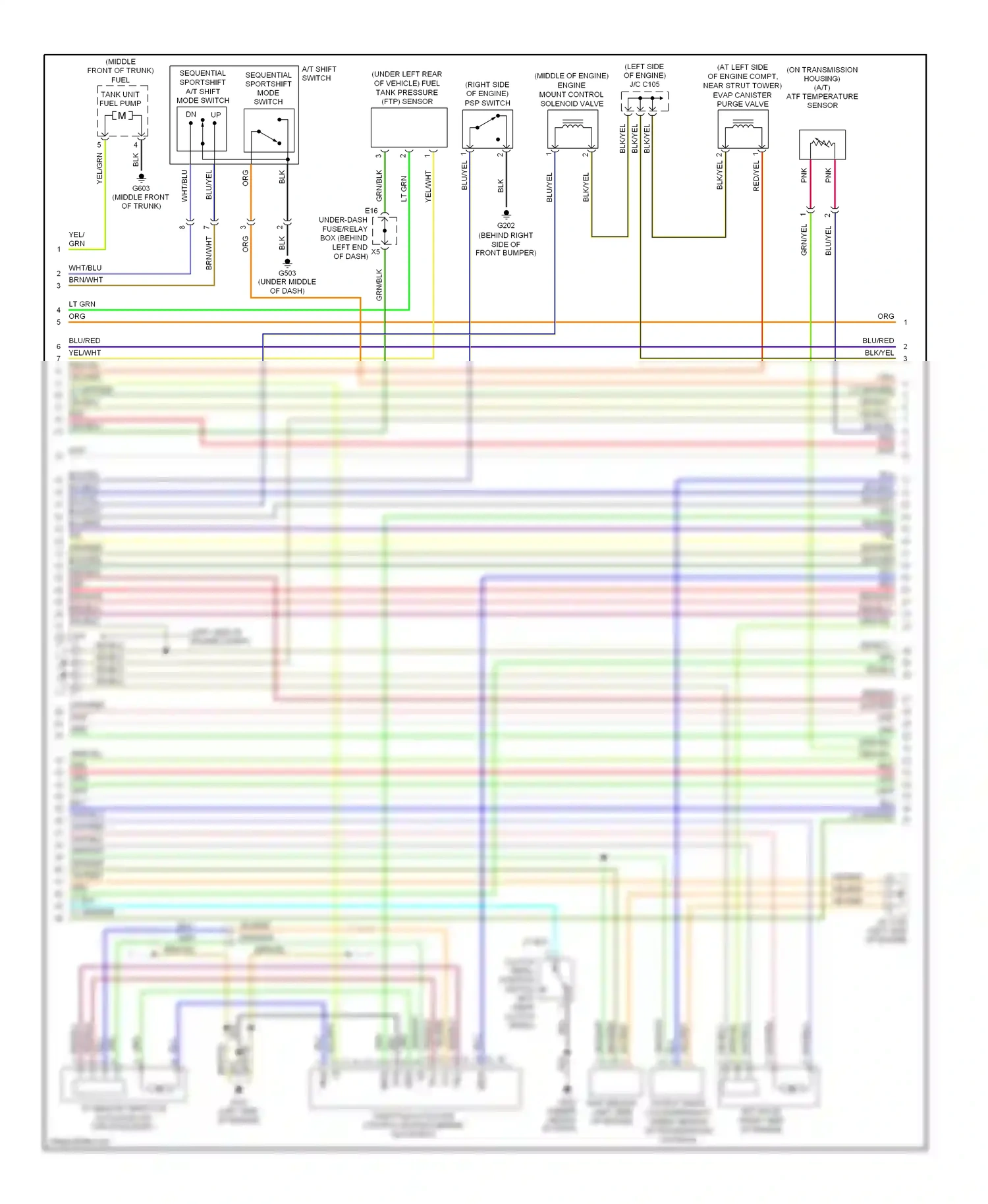 Wiring diagram dn up for Acura TL III (2003-2006) (1 of 1)