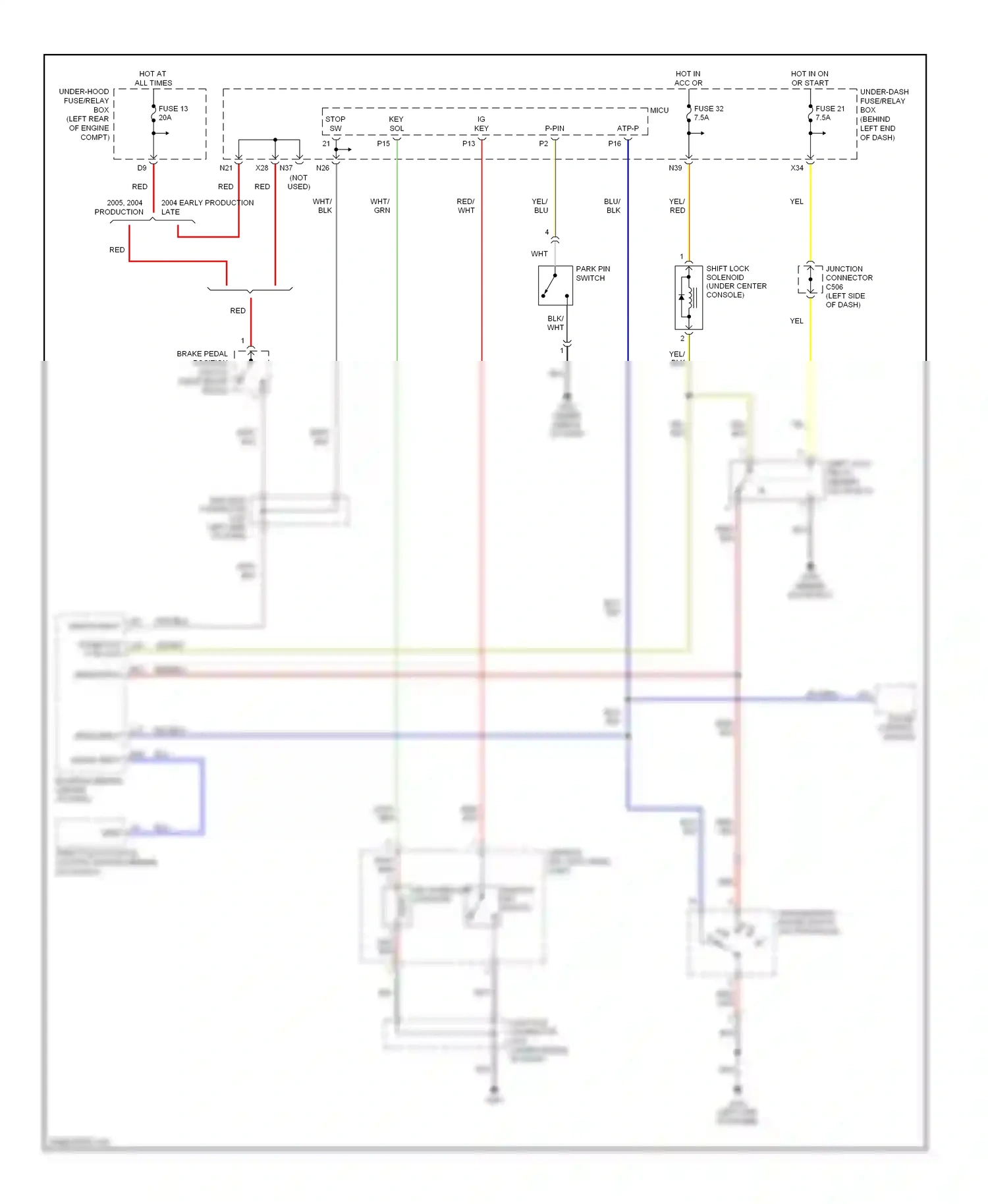 Wiring diagram drive input for Acura TL III (2003-2006) (1 of 1)