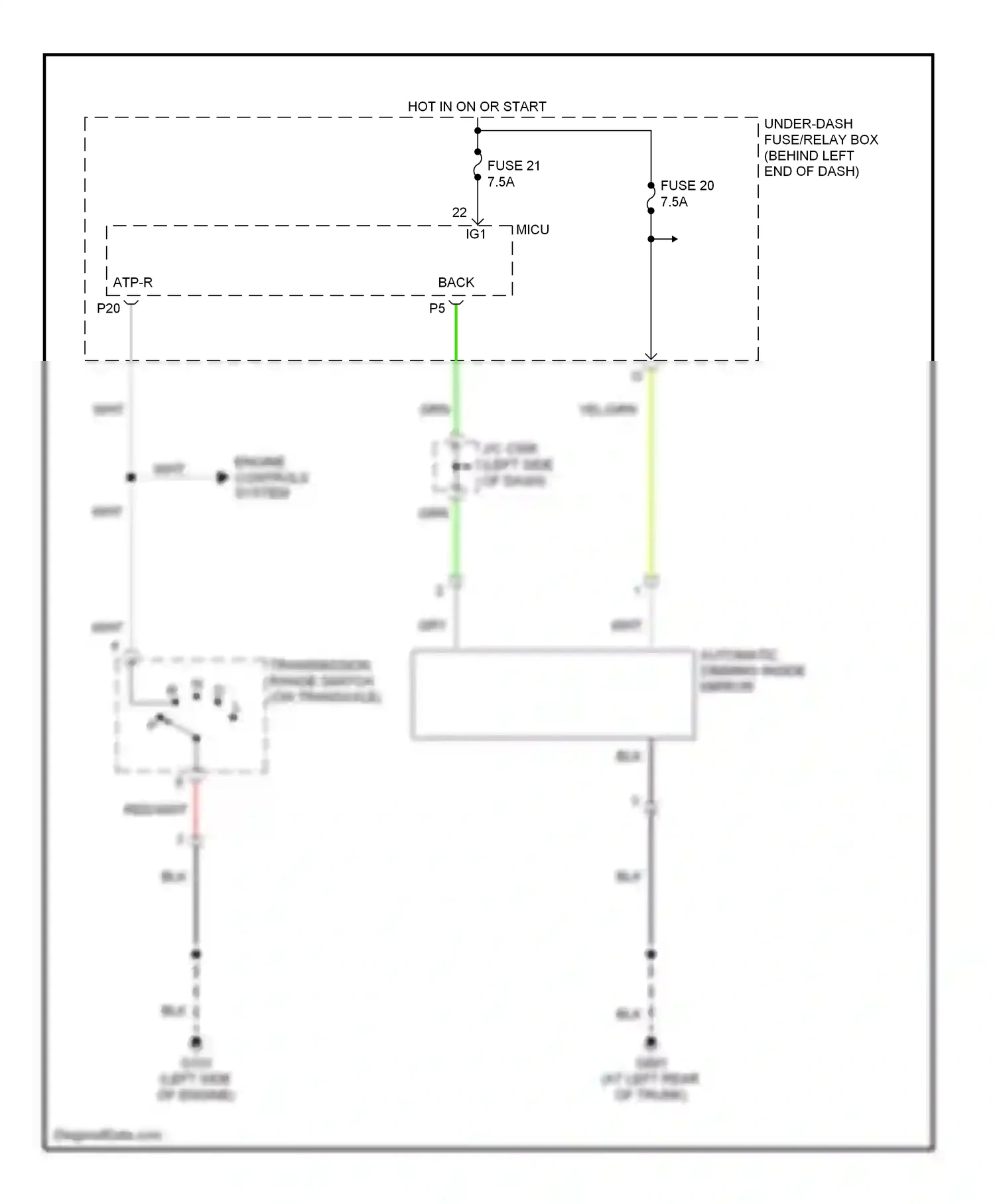 Wiring diagram engine controls system for Acura TL III (2003-2006) (2 of 4)