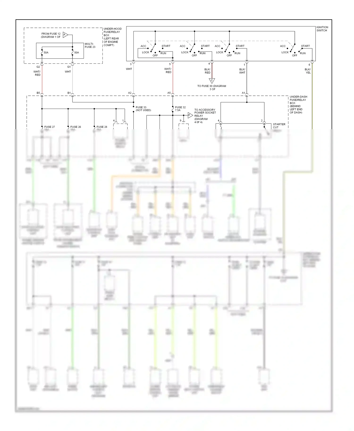Wiring diagram hands free control unit display panel control unit for Acura TL III (2003-2006) (1 of 1)