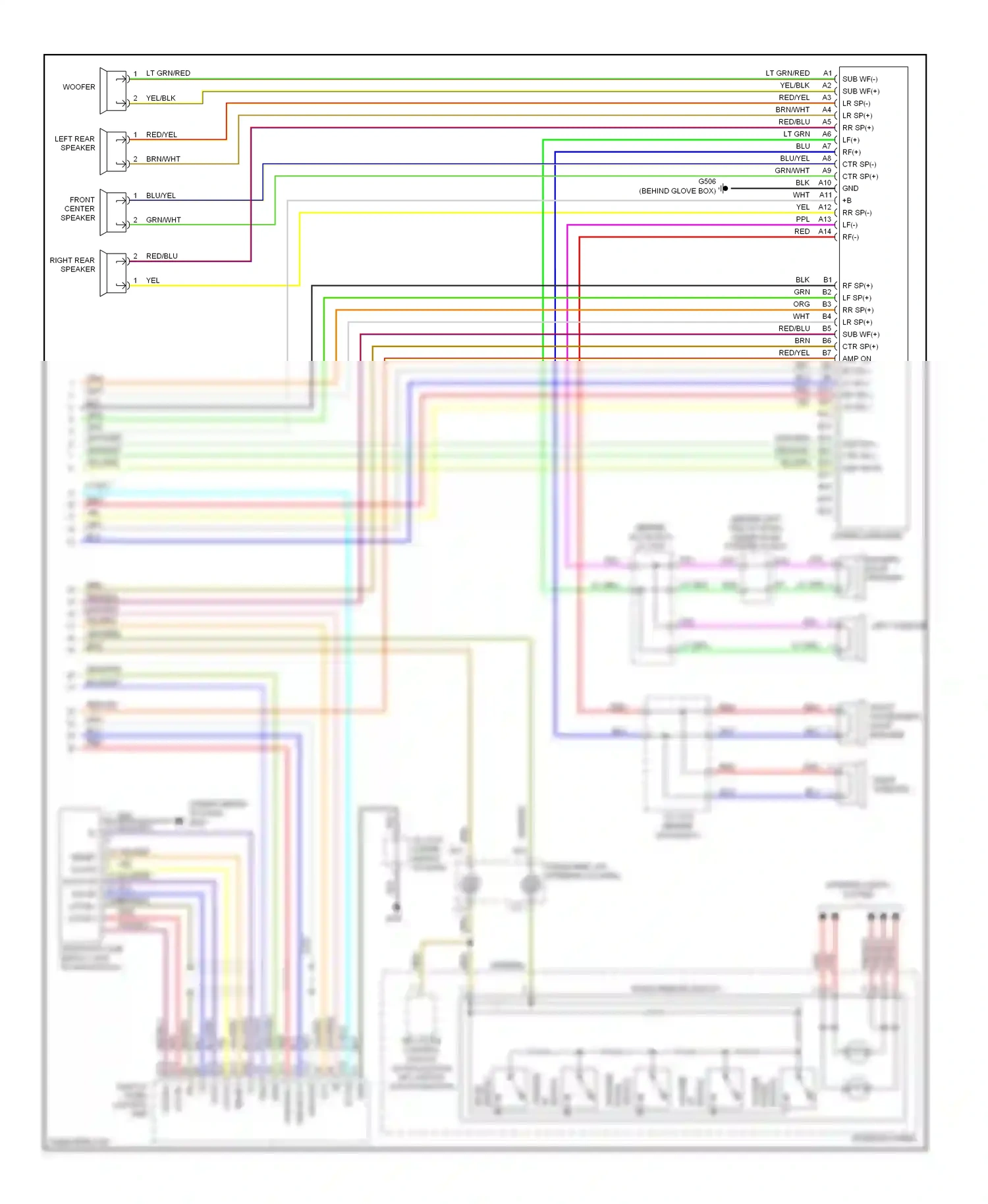 Wiring diagram lcd bl + for Acura TL III (2003-2006) (1 of 1)