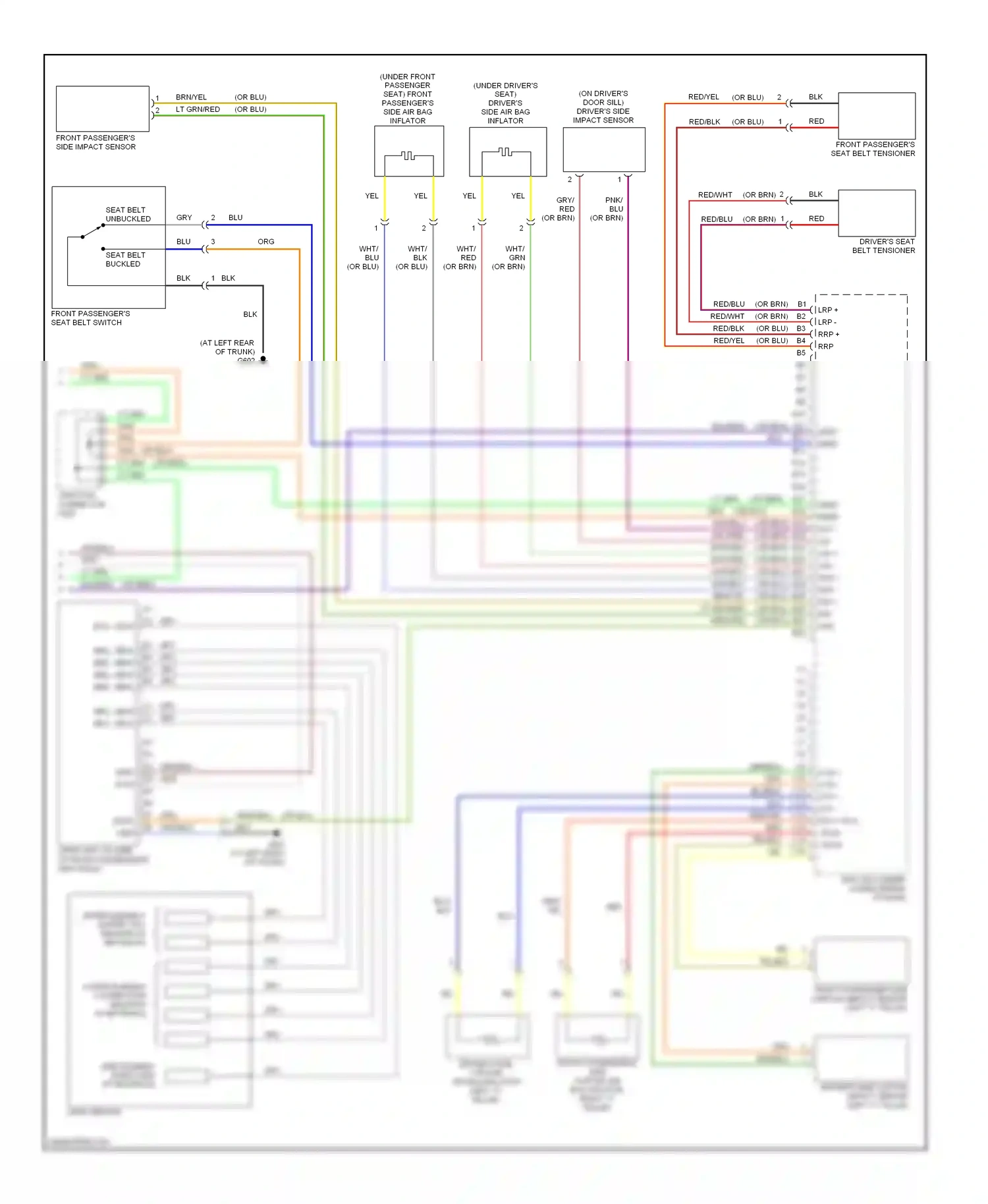 Wiring diagram org/blu for Acura TL III (2003-2006) (5 of 5)