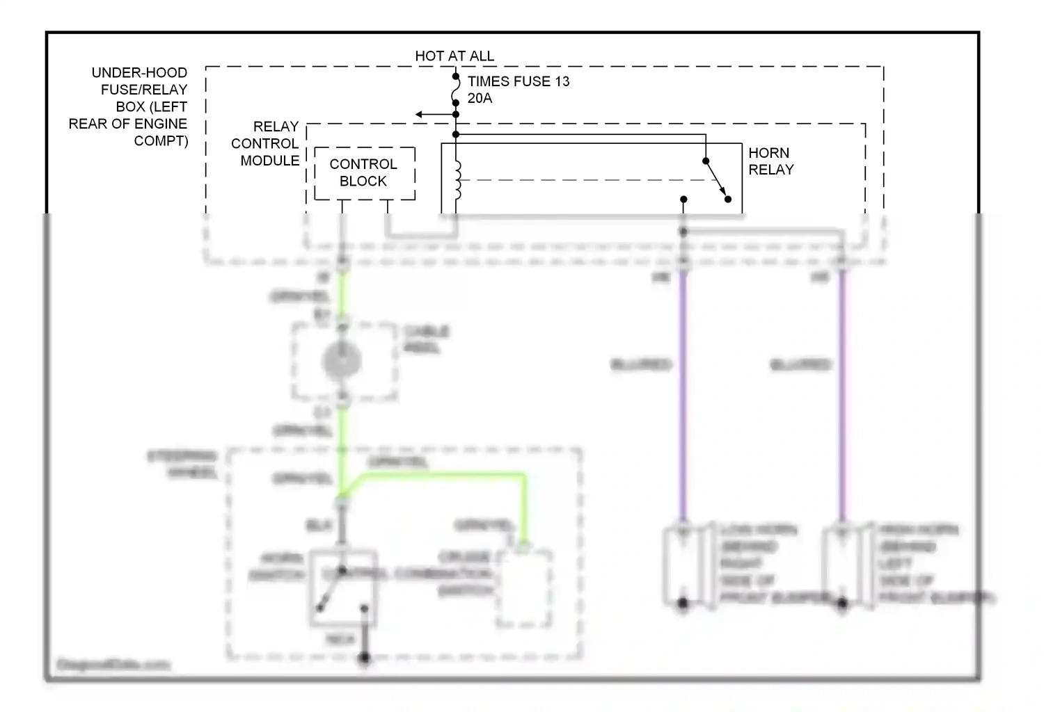 Wiring diagram relay control module for Acura TL III (2003-2006) (7 of 12)