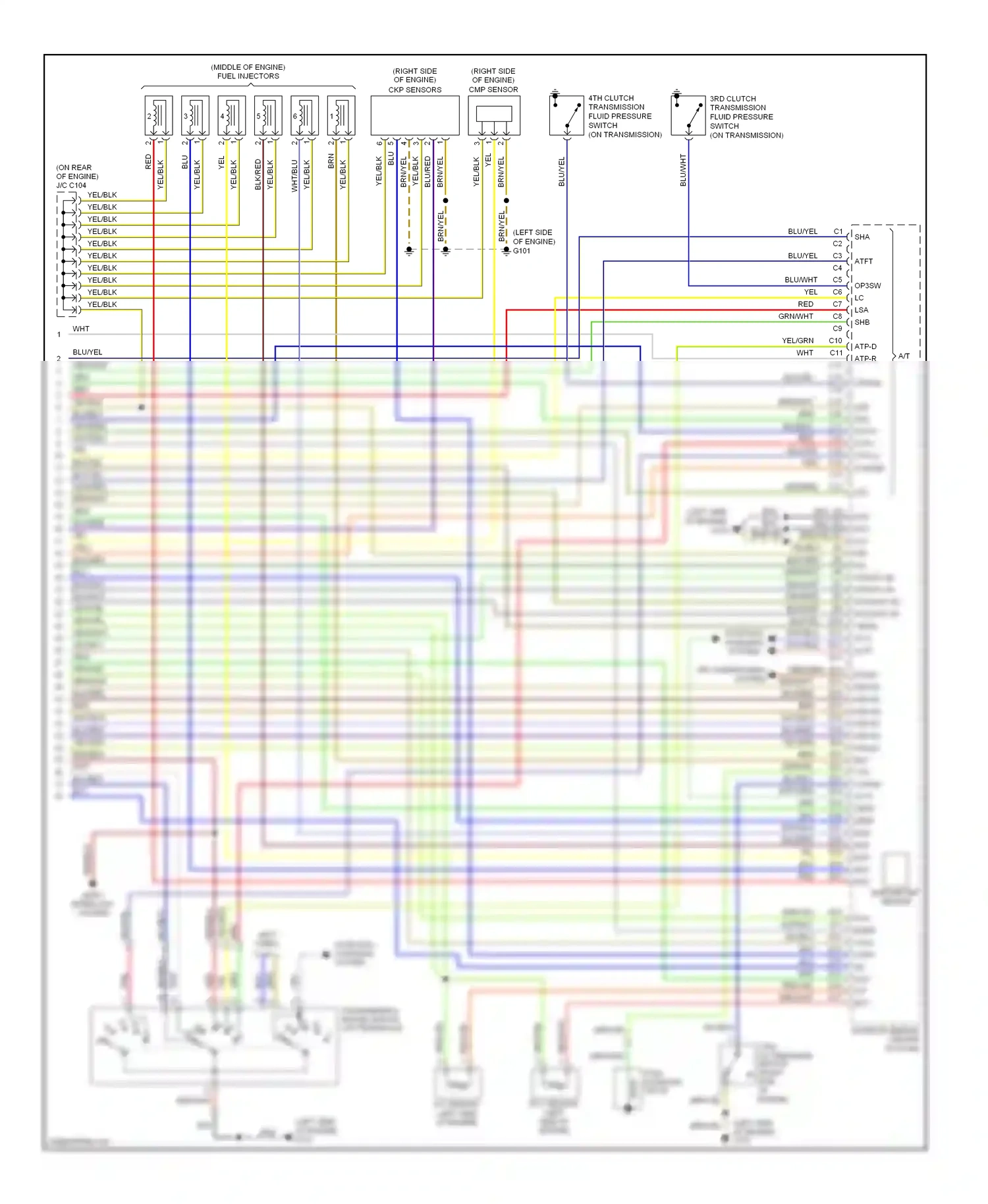 Wiring diagram shift interlock system for Acura TL III (2003-2006) (2 of 2)