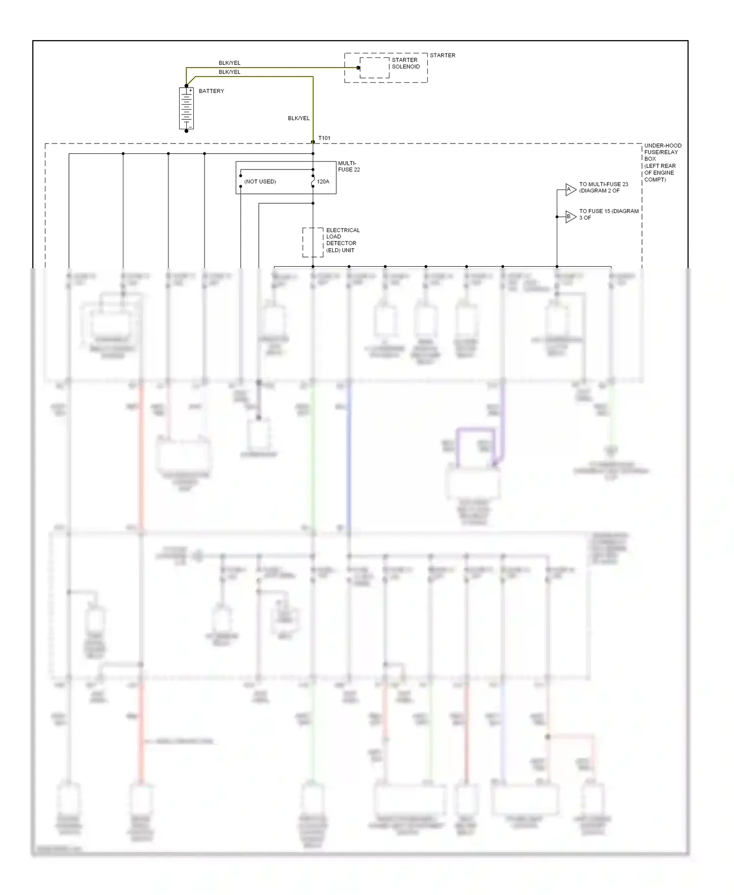 Wiring diagram throttle actuator control module relay for Acura TL III (2003-2006) (1 of 1)