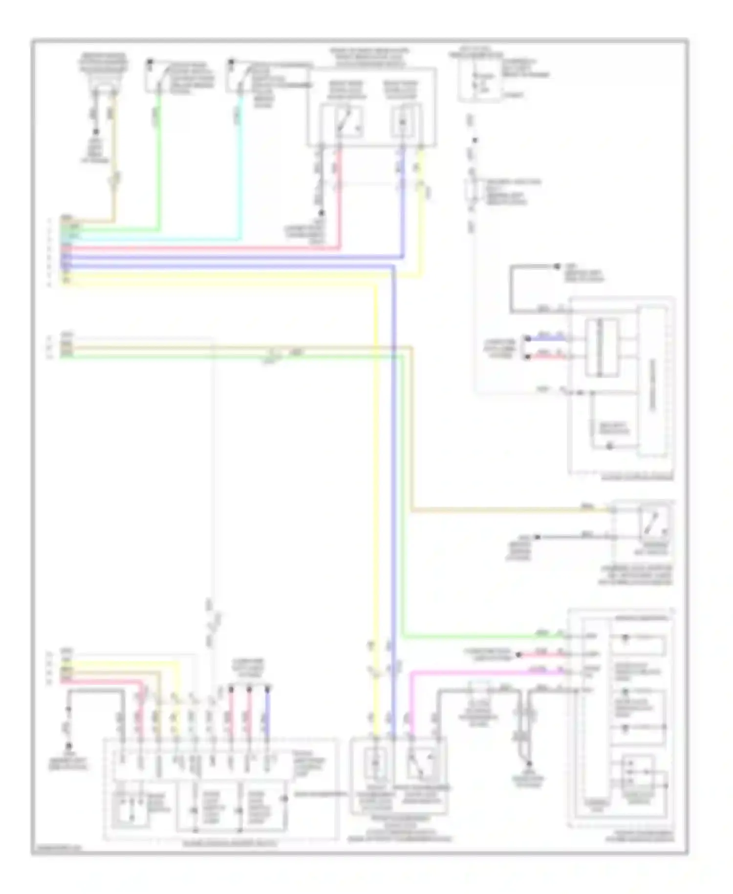 TL Acura IV facelift (2011-2014): Forced entry circuit, without keyless access (2 of 2)
