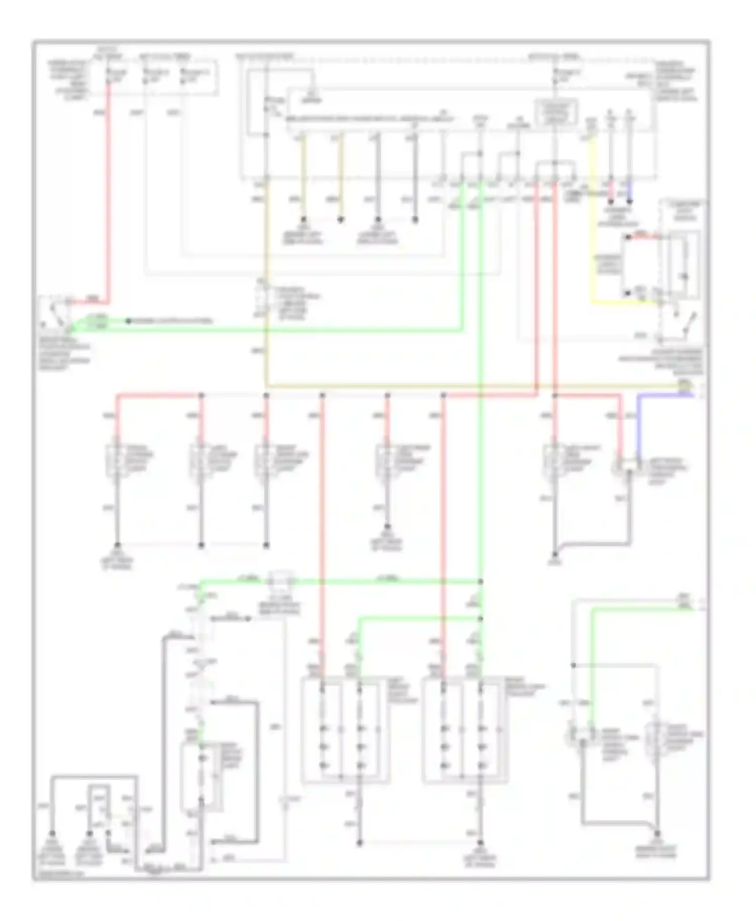 TL Acura IV facelift (2011-2014): Exterior lamps circuit (1 of 2)