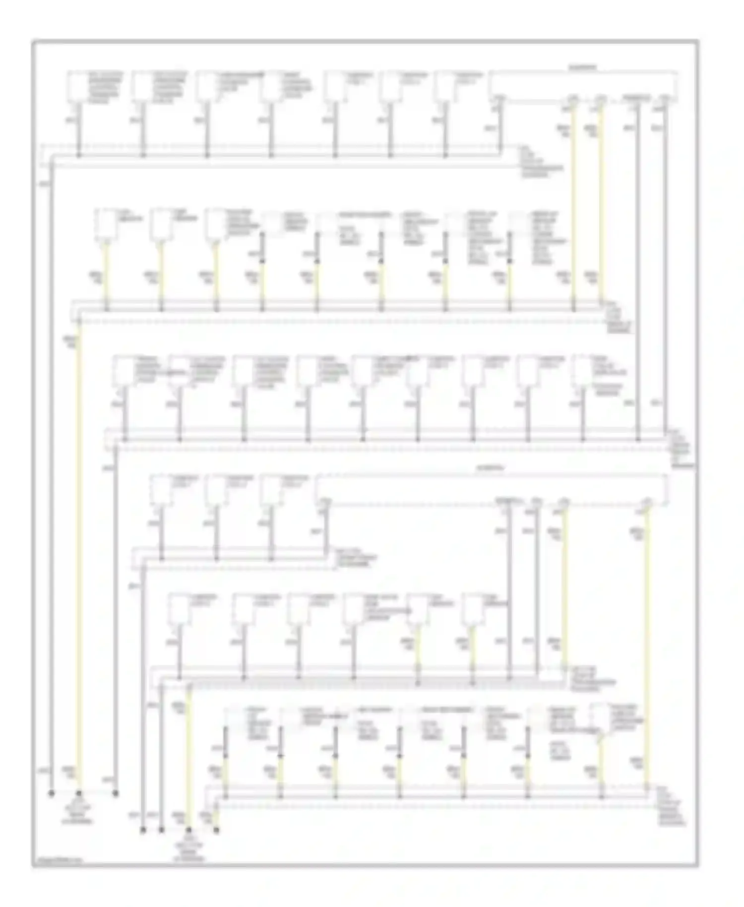 TL Acura IV facelift (2011-2014): Ground distribution circuit (1 of 5)
