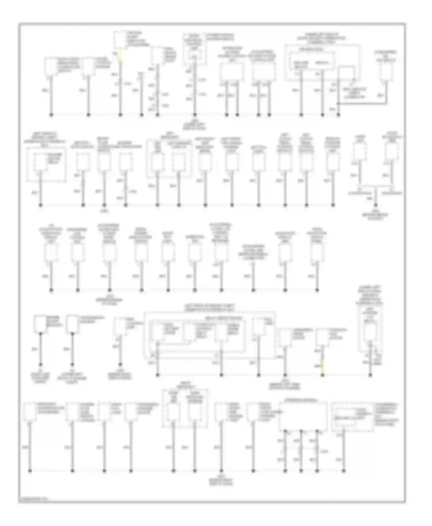 TL Acura IV facelift (2011-2014): Ground distribution circuit (2 of 5)