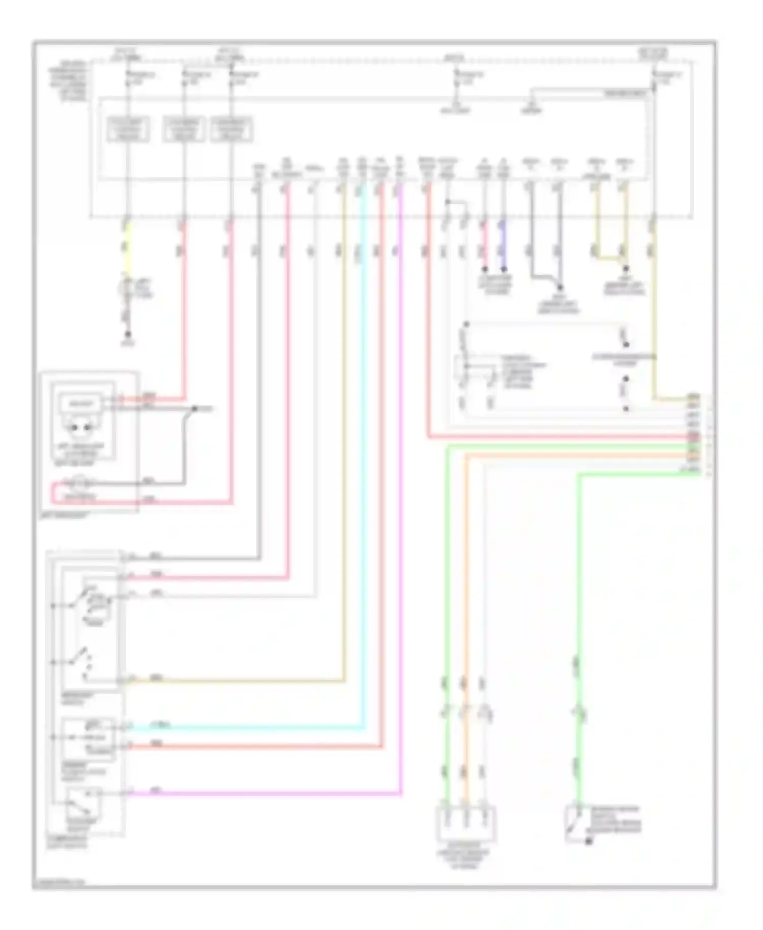 TL Acura IV facelift (2011-2014): Headlights circuit (1 of 2)