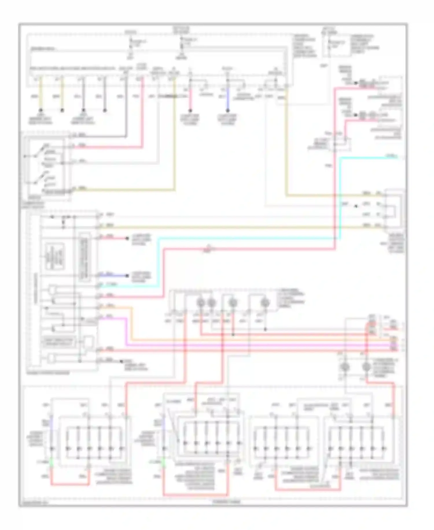 TL Acura IV facelift (2011-2014): Instrument illumination circuit (1 of 2)