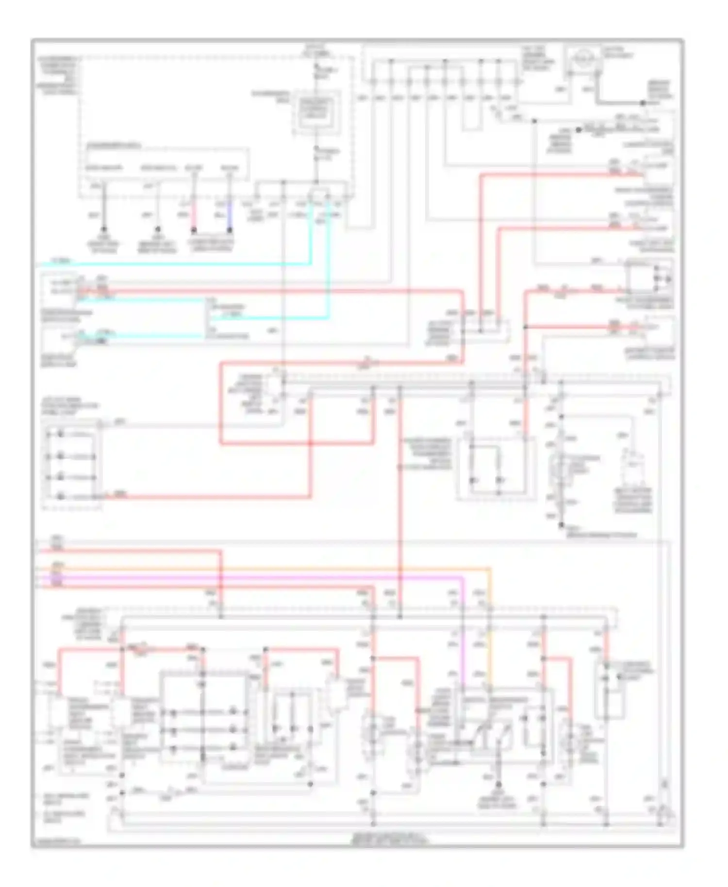 TL Acura IV facelift (2011-2014): Instrument illumination circuit (2 of 2)