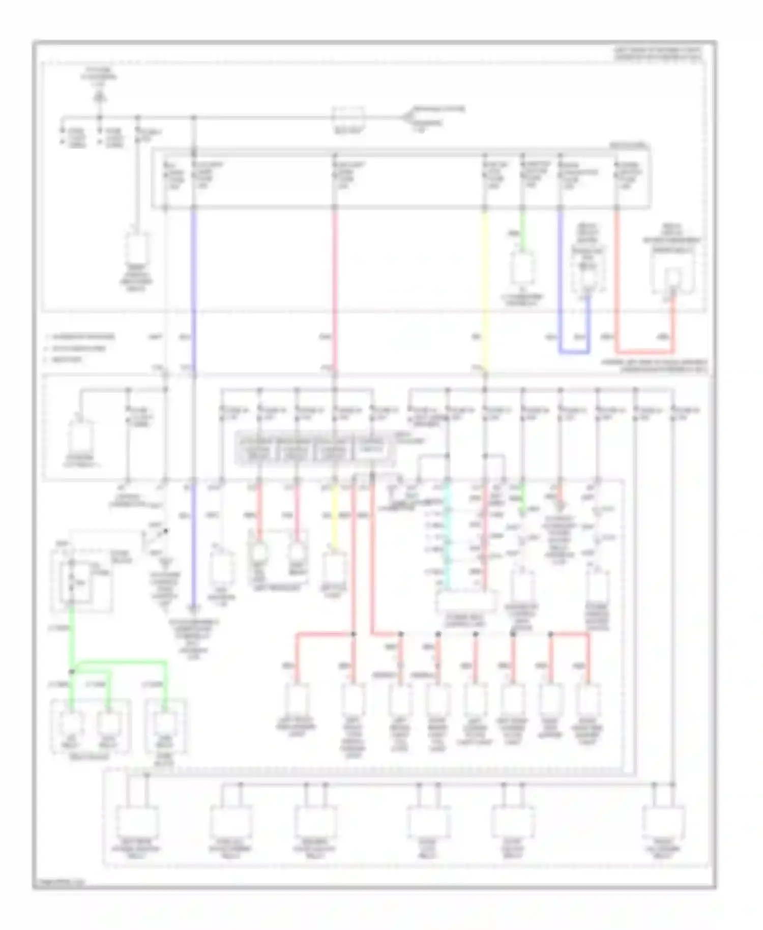 TL Acura IV facelift (2011-2014): Power distribution circuit, with keyless access (2 of 7)