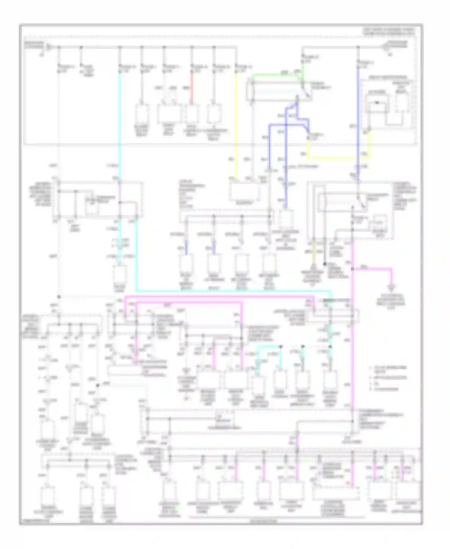 TL Acura IV facelift (2011-2014): Power distribution circuit, with keyless access (3 of 7)