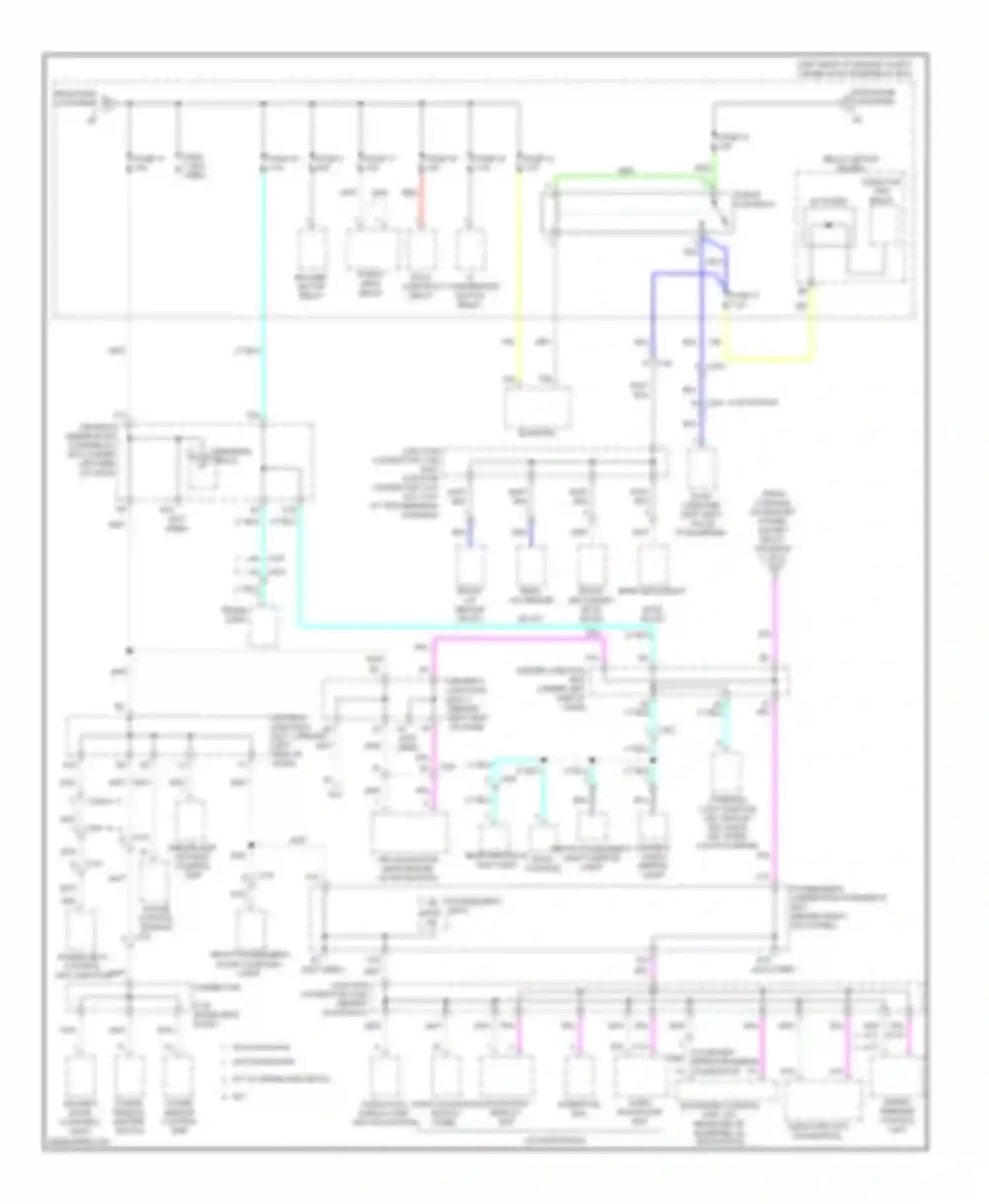TL Acura IV facelift (2011-2014): Power distribution circuit, without keyless access (3 of 6)