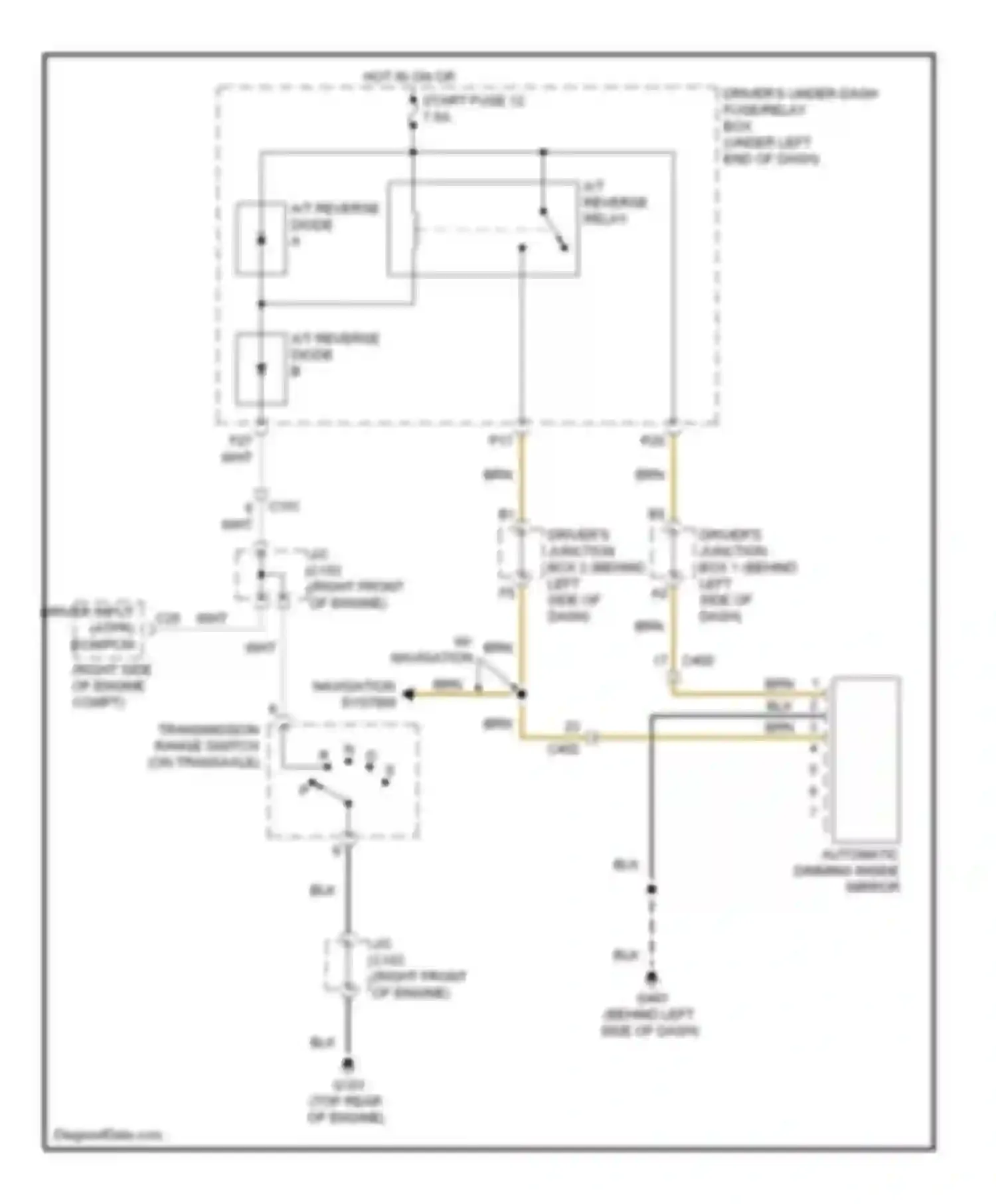 TL Acura IV facelift (2011-2014): Power mirrors circuit, a/t
