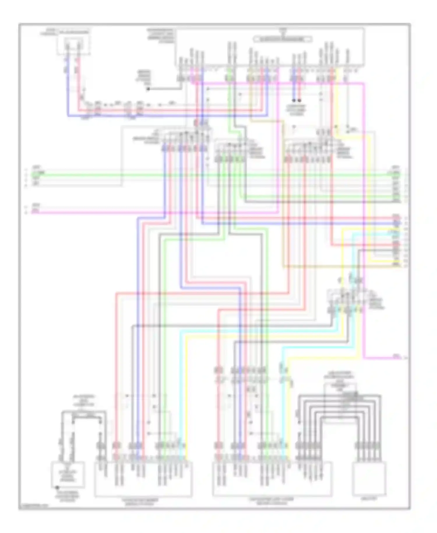 TL Acura IV facelift (2011-2014): Radio circuit, without navigation (2 of 3)