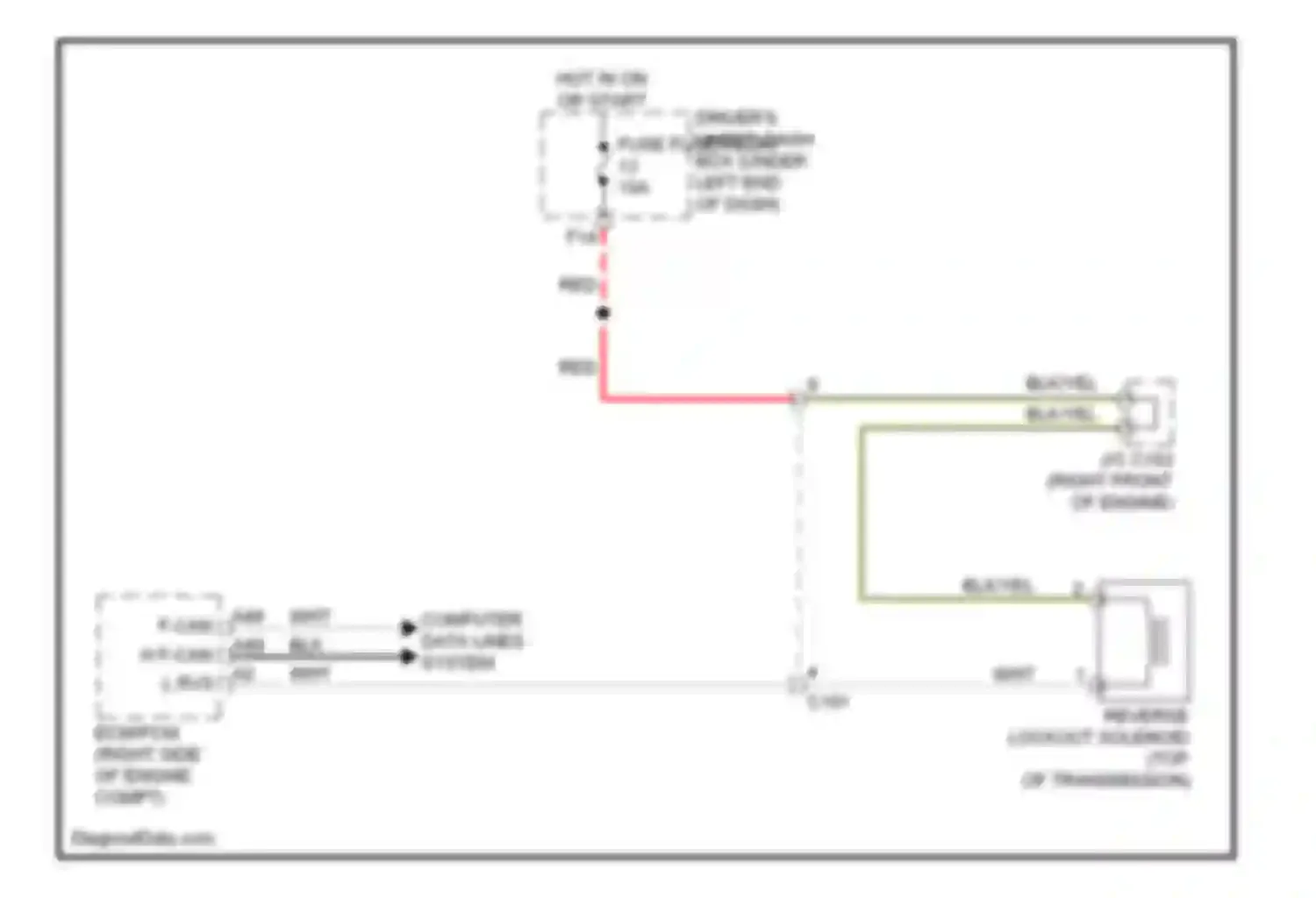 TL Acura IV facelift (2011-2014): Reverse lockout circuit