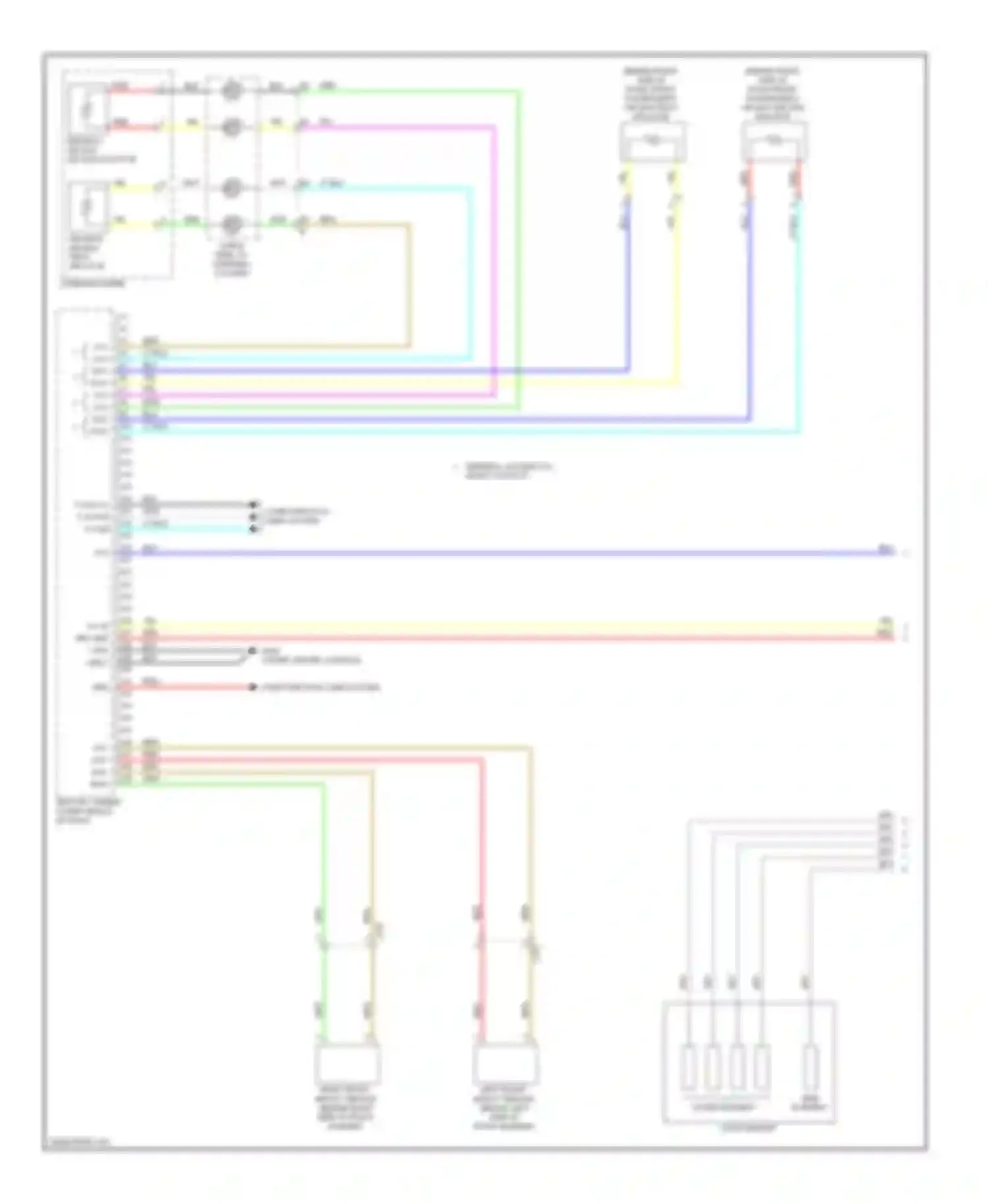 TL Acura IV facelift (2011-2014): Supplemental restraints circuit (1 of 3)