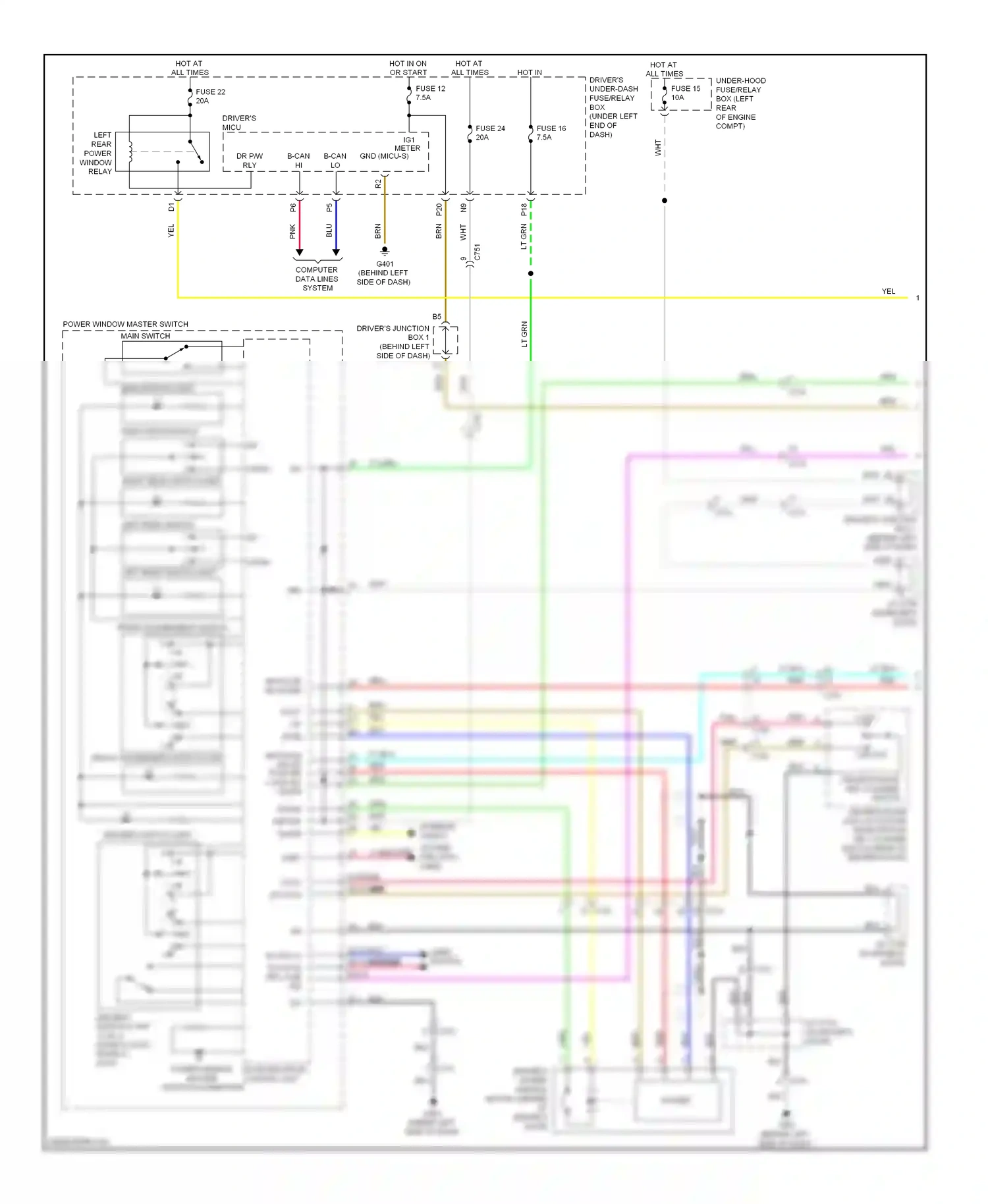 Wiring diagram blk for Acura TL IV facelift (2011-2014) (91 of 121)