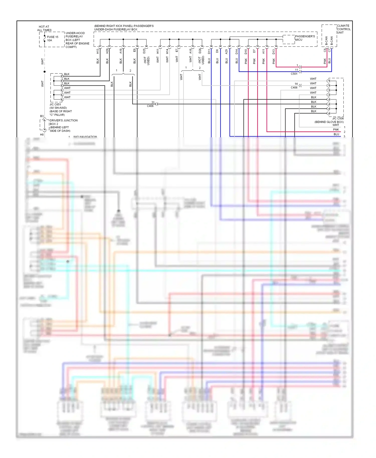 Wiring diagram blk for Acura TL IV facelift (2011-2014) (13 of 121)