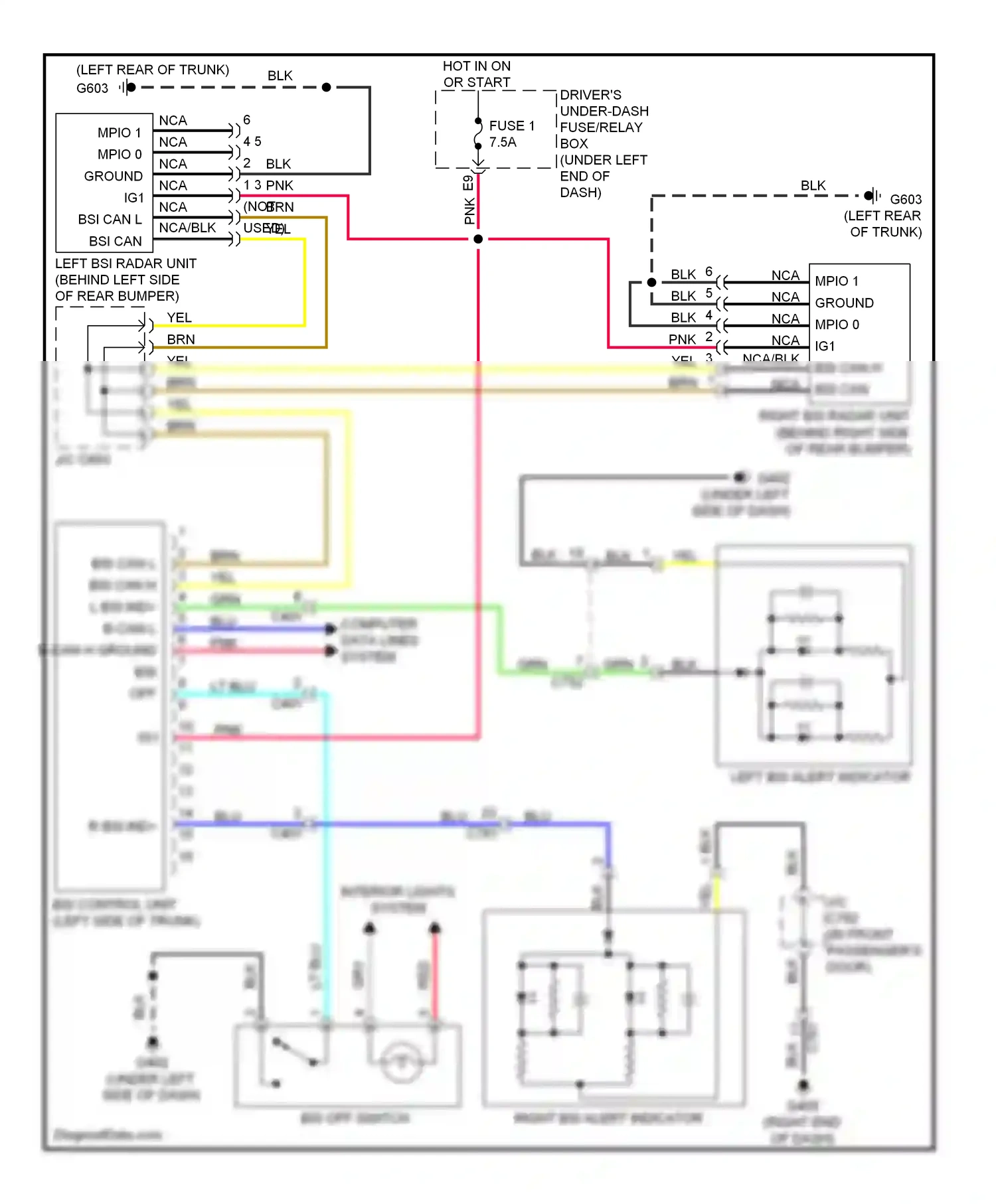 Wiring diagram blu for Acura TL IV facelift (2011-2014) (51 of 113)
