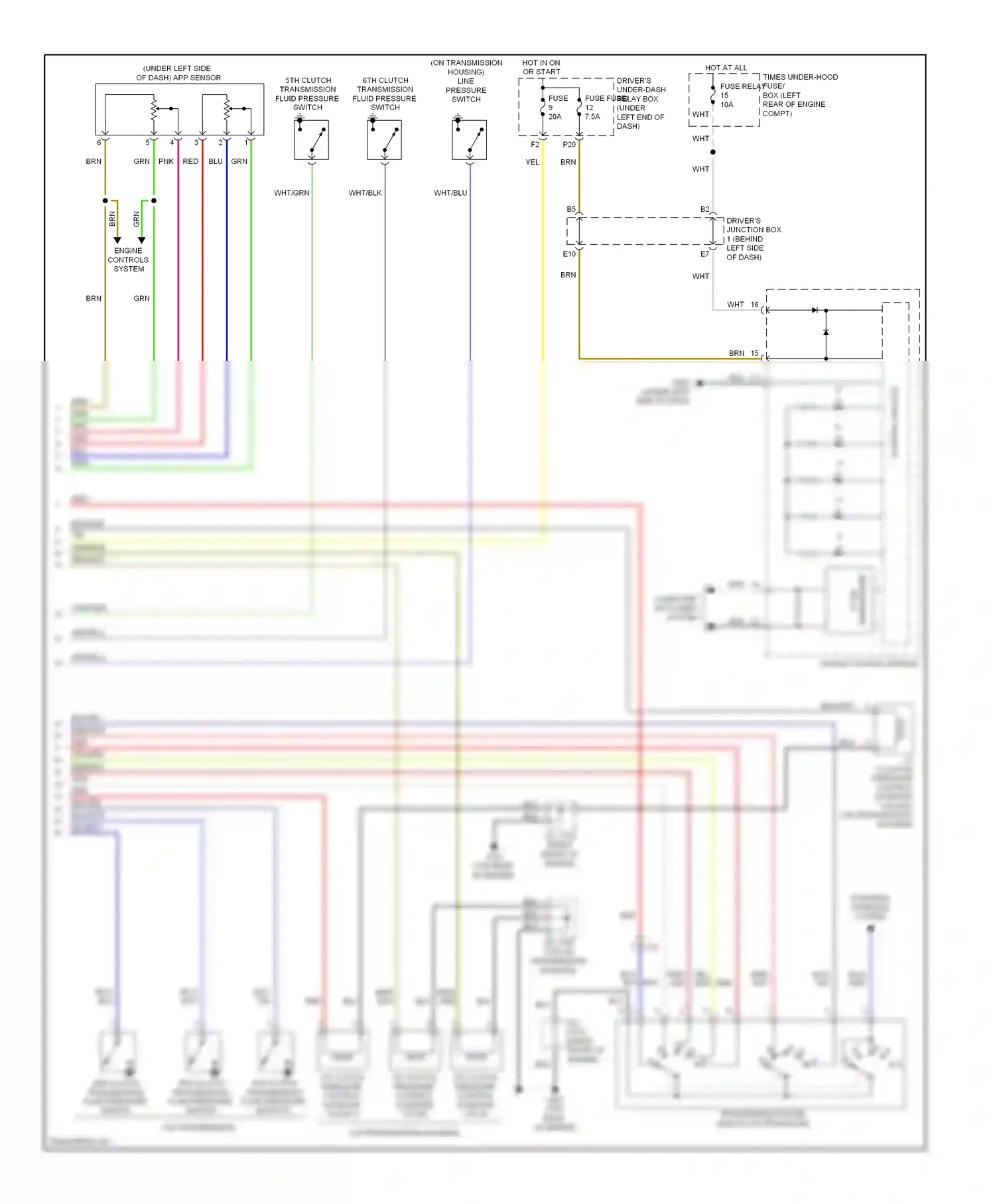 Wiring diagram control circuits for Acura TL IV facelift (2011-2014) (11 of 19)