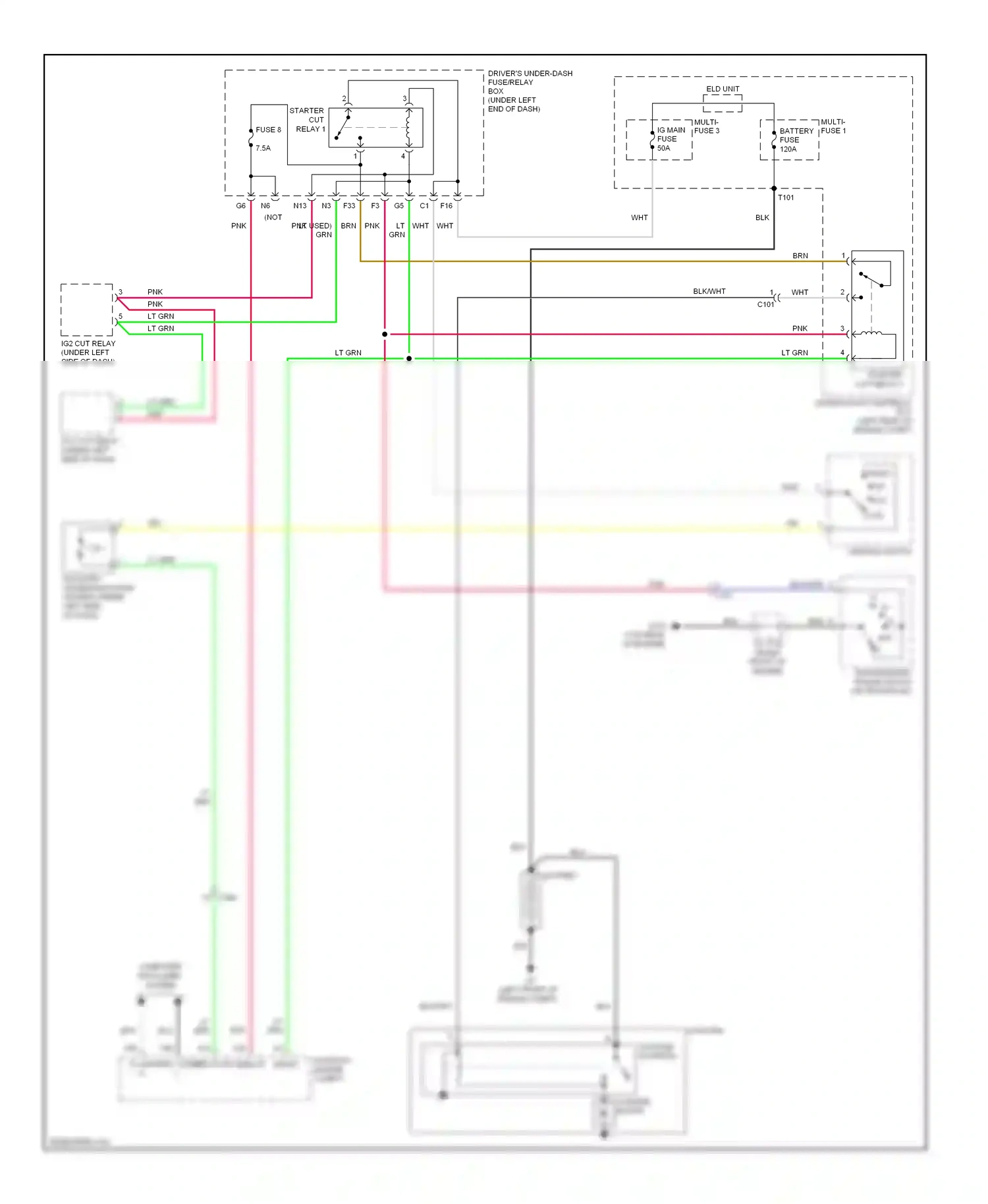 Wiring diagram eld unit for Acura TL IV facelift (2011-2014) (8 of 10)