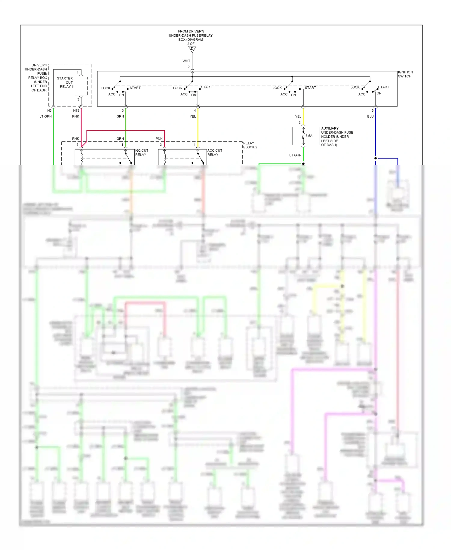 Wiring diagram eps control unit for Acura TL IV facelift (2011-2014) (5 of 5)