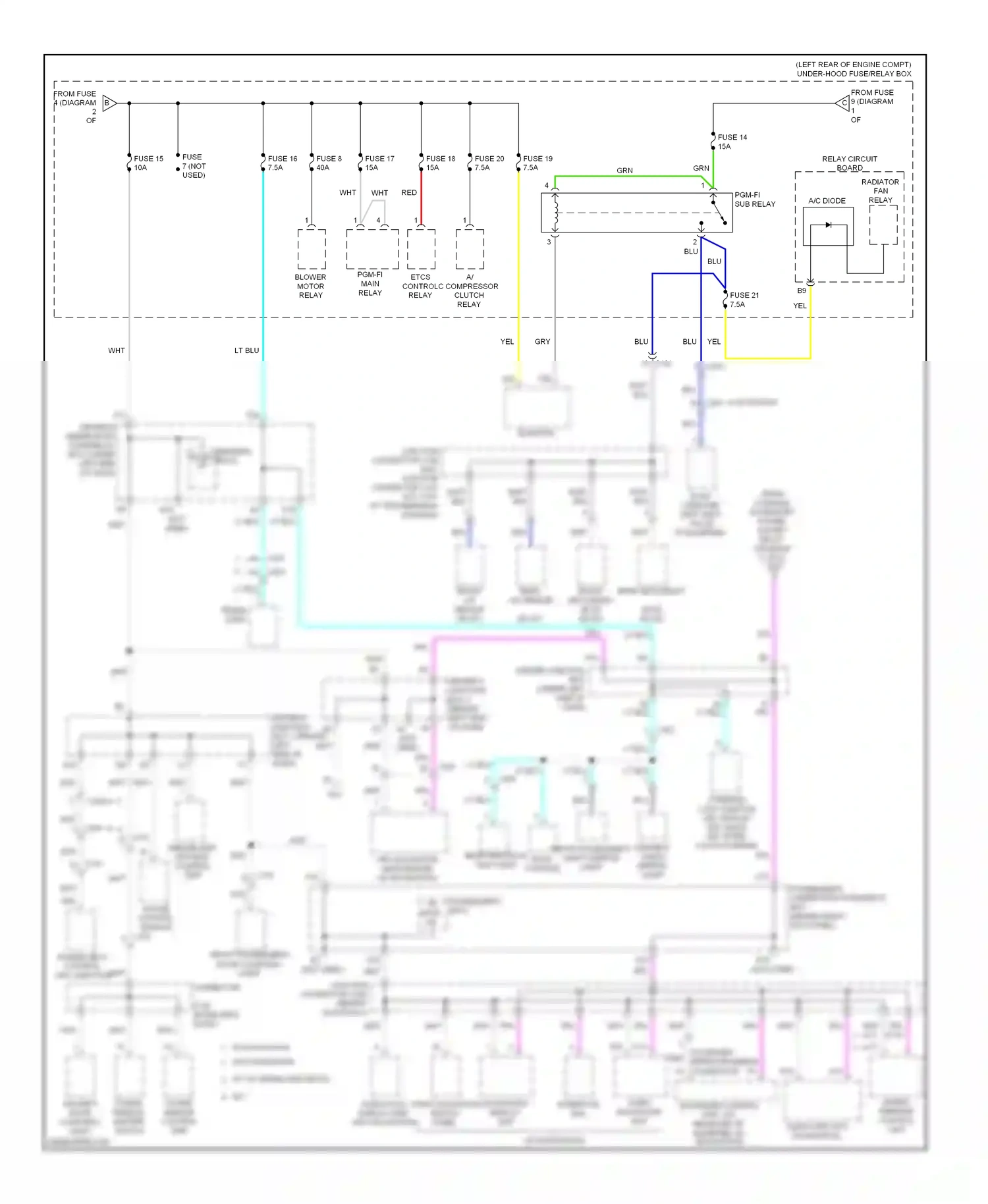 Wiring diagram gauge control module for Acura TL IV facelift (2011-2014) (17 of 25)