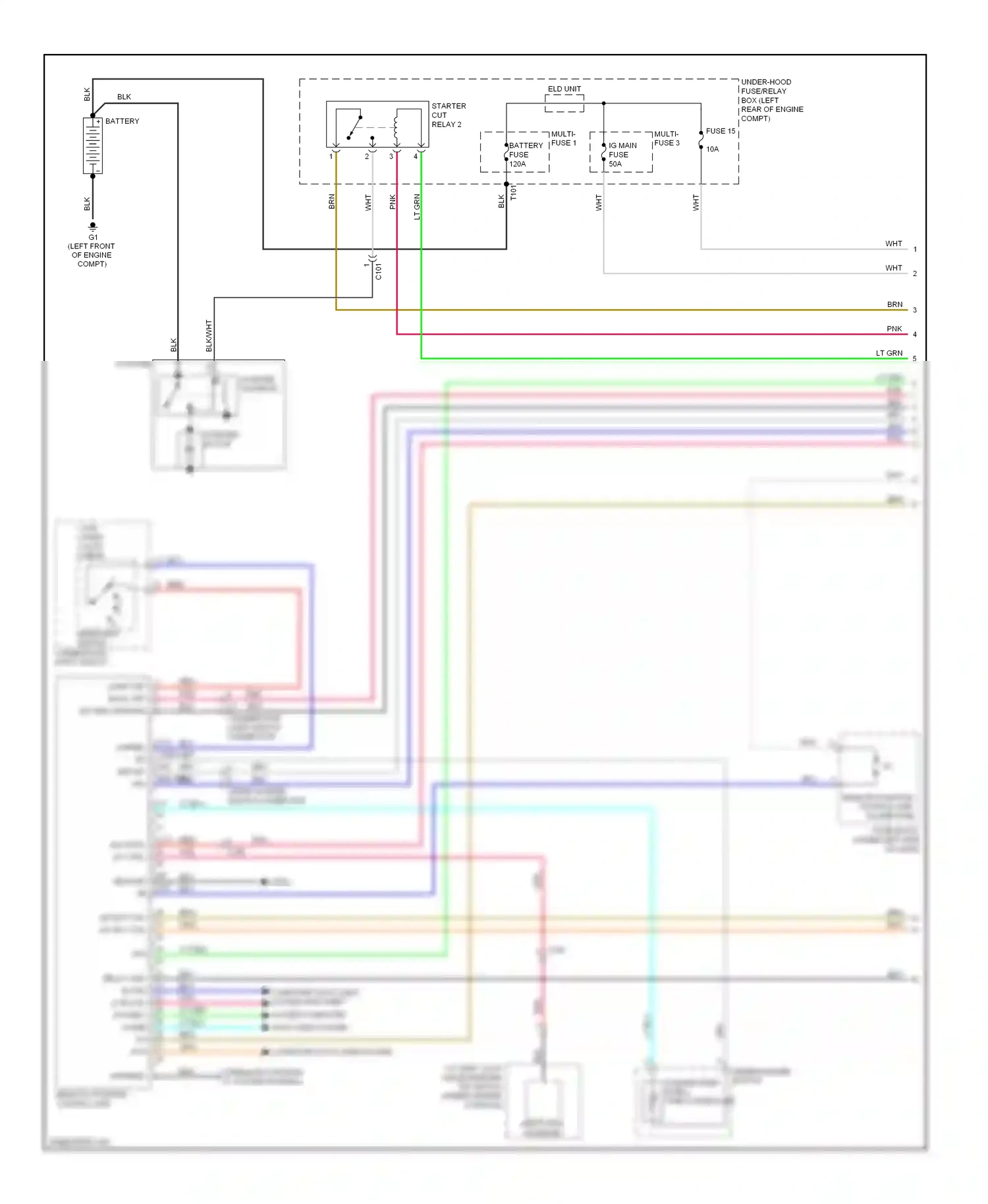 Wiring diagram intermittent dwell time controller for Acura TL IV facelift (2011-2014) (2 of 3)