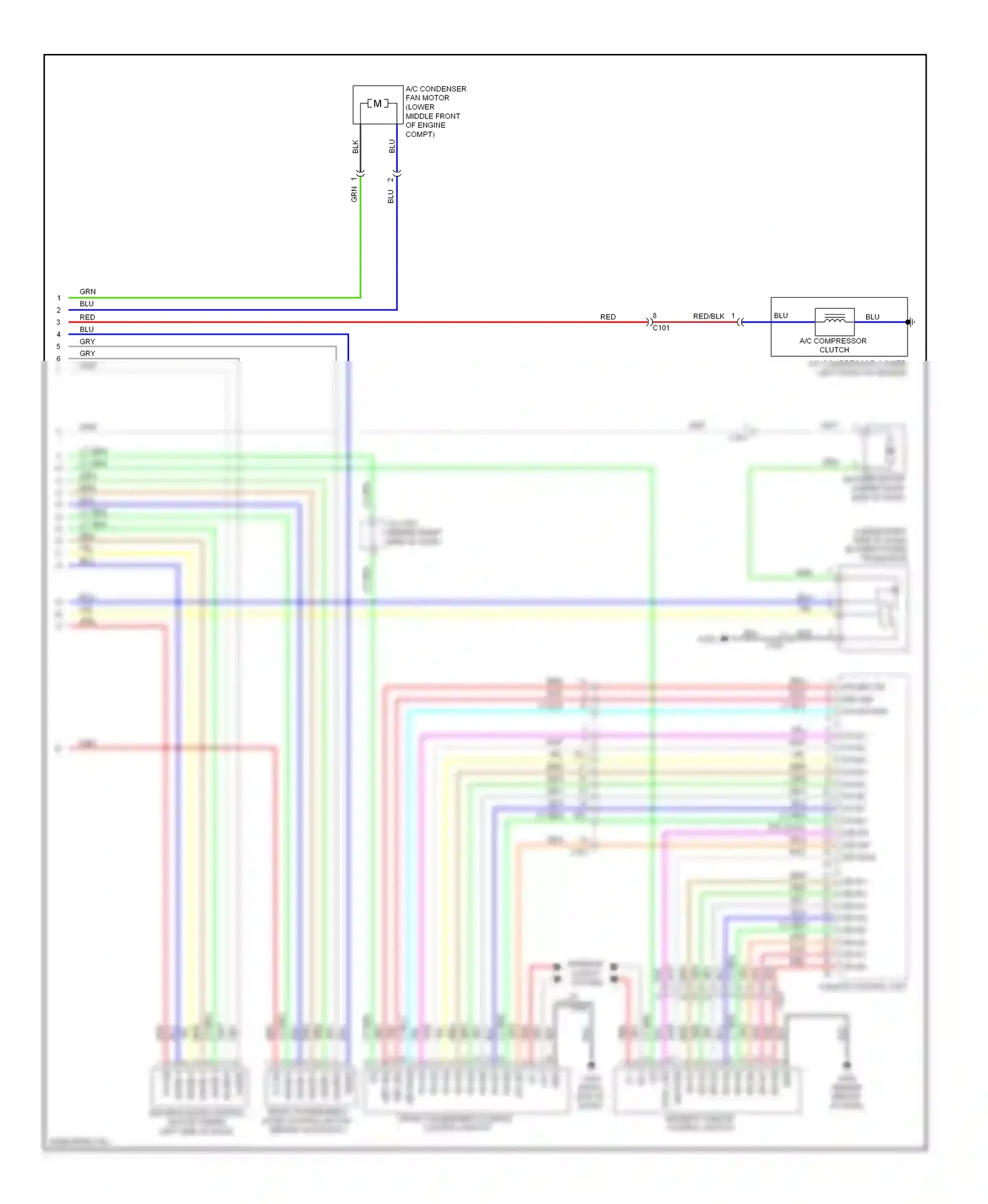 Wiring diagram mode 3 for Acura TL IV facelift (2011-2014) (2 of 2)