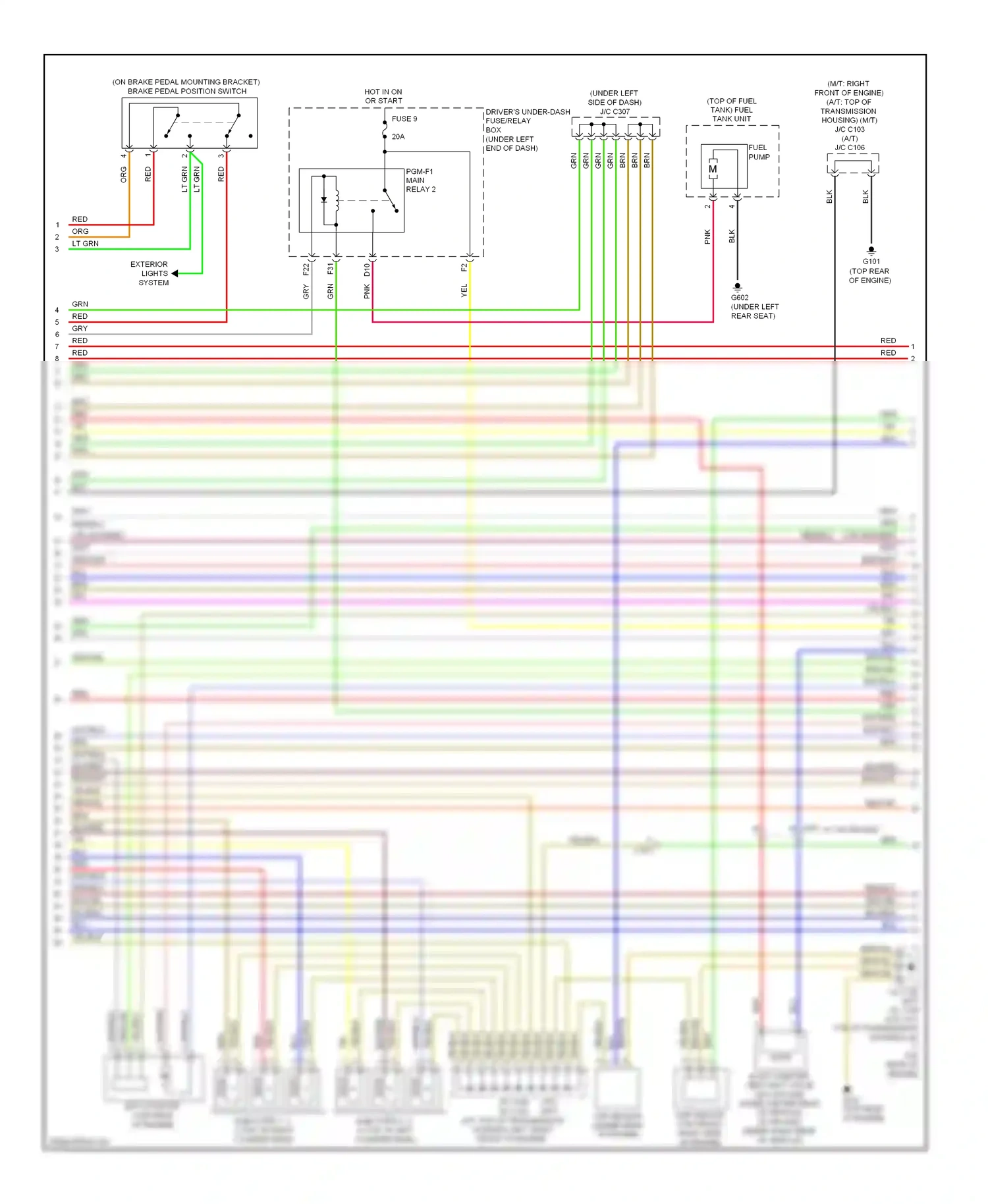 Wiring diagram red for Acura TL IV facelift (2011-2014) (21 of 103)