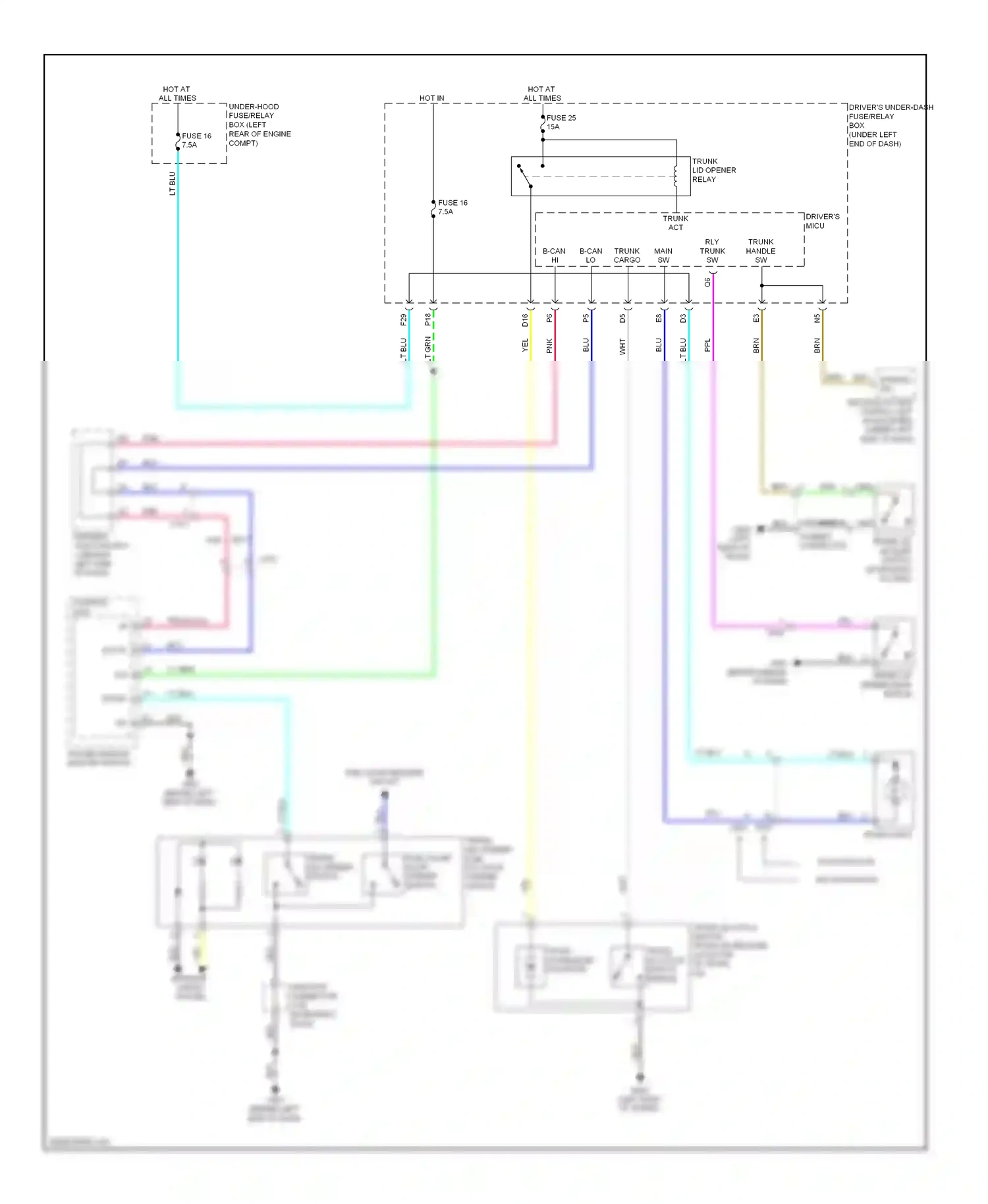 Wiring diagram w/ navigation for Acura TL IV facelift (2011-2014) (15 of 15)